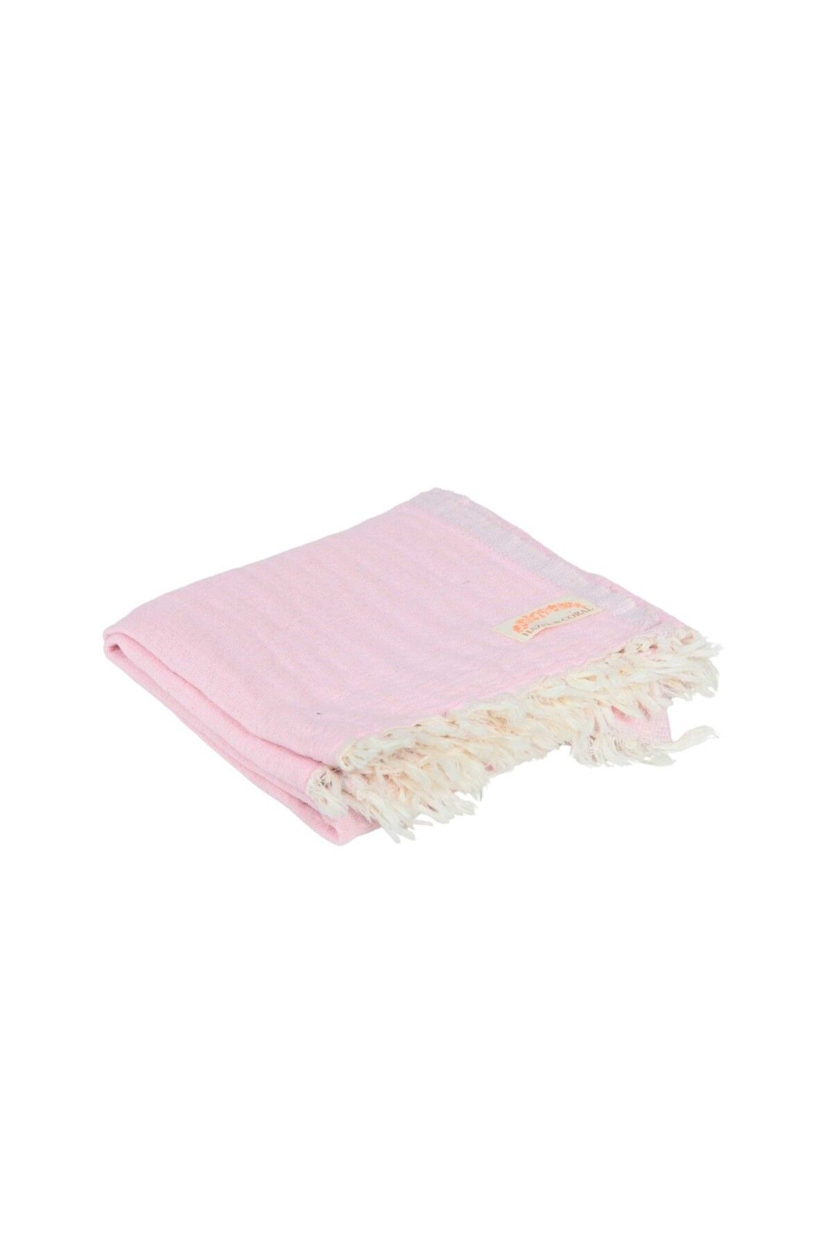 Hazel Coral 3 Katlı Müslin Bebek Örtüsü & Battaniyesi Pembe