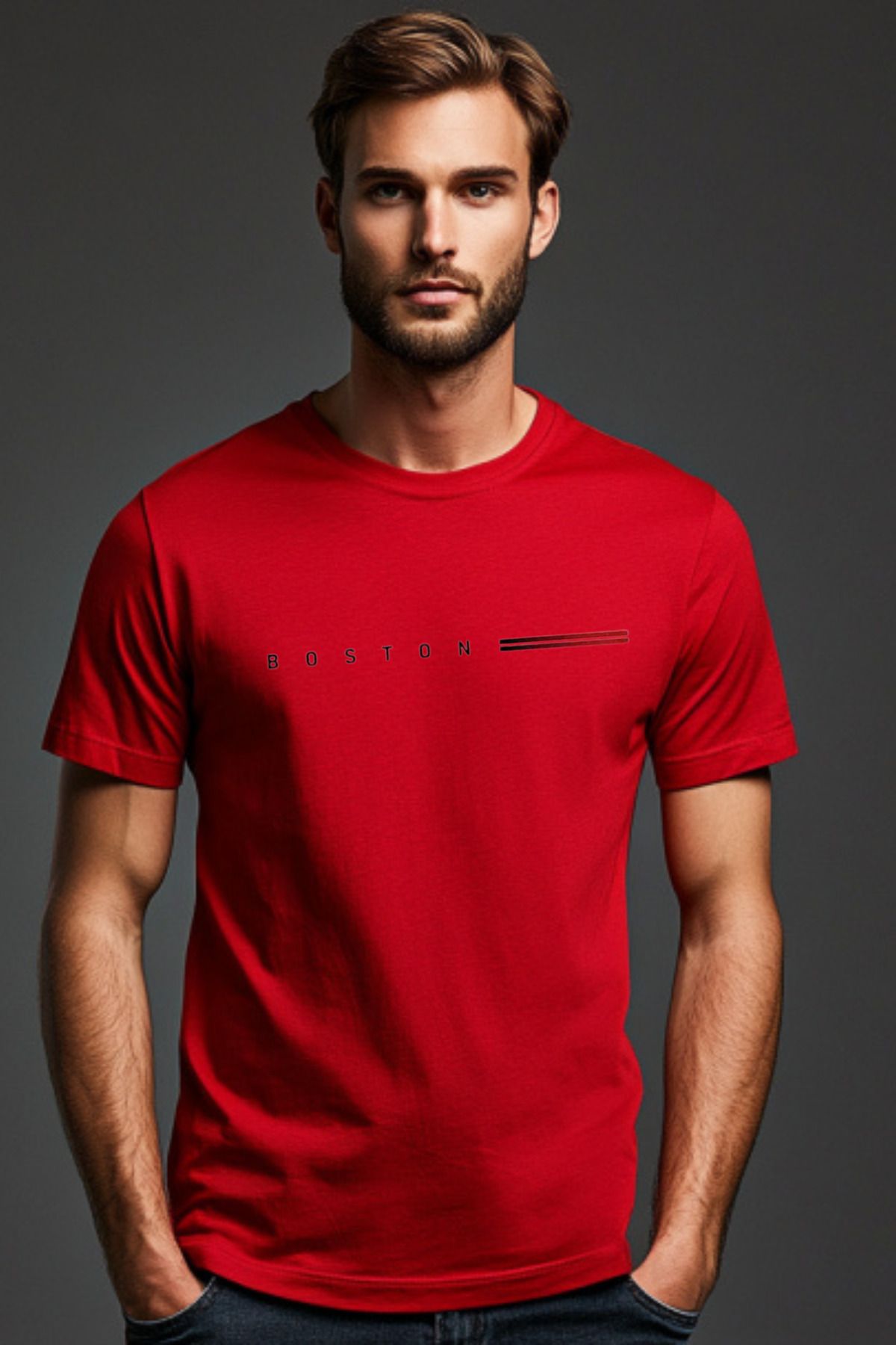 DESCARTES BOSTON Baskılı Oversize T-shirt