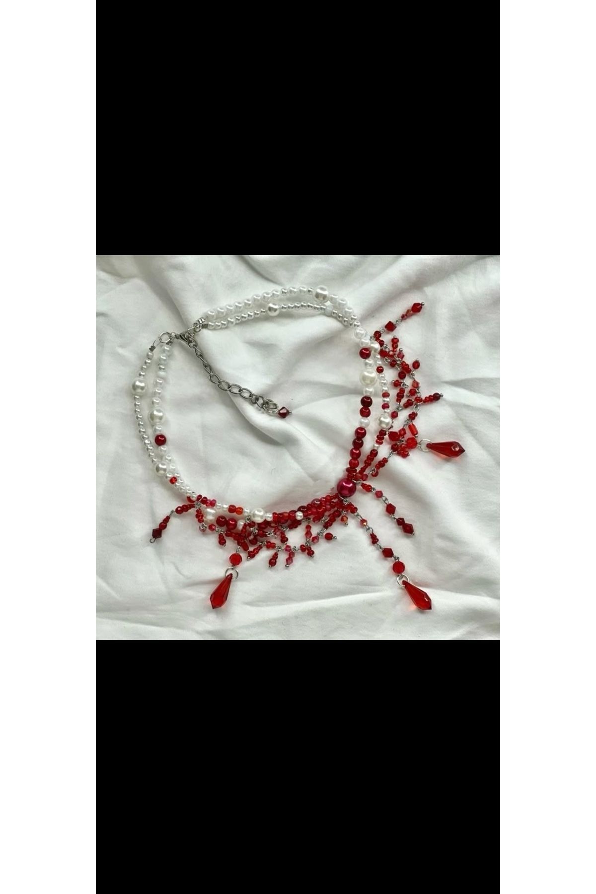 SHİNELİZE Kan detaylı choker kolye, kanlı kolye, vampir kolye, cadılar bayramı kolye