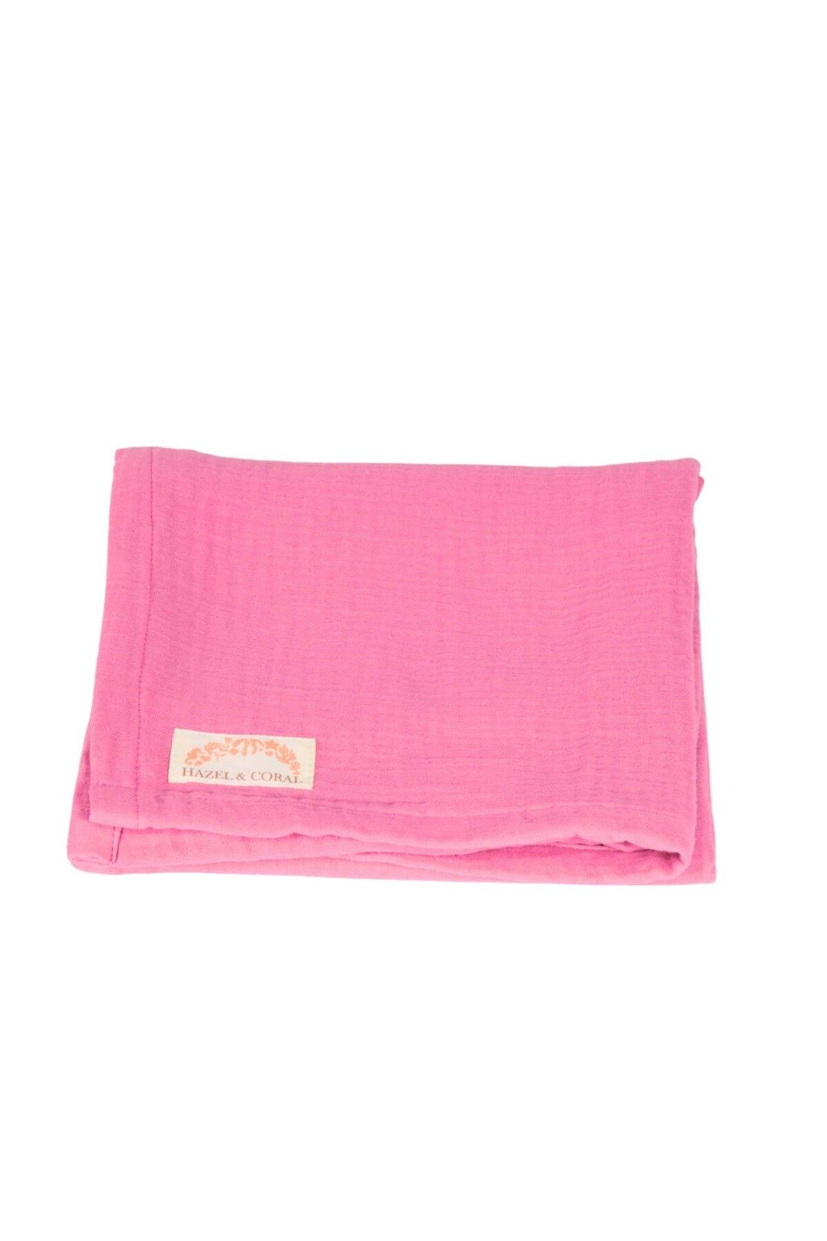 Hazel Coral 4 Katlı Müslin Bebek Örtüsü & Battaniyesi Gül Kurusu