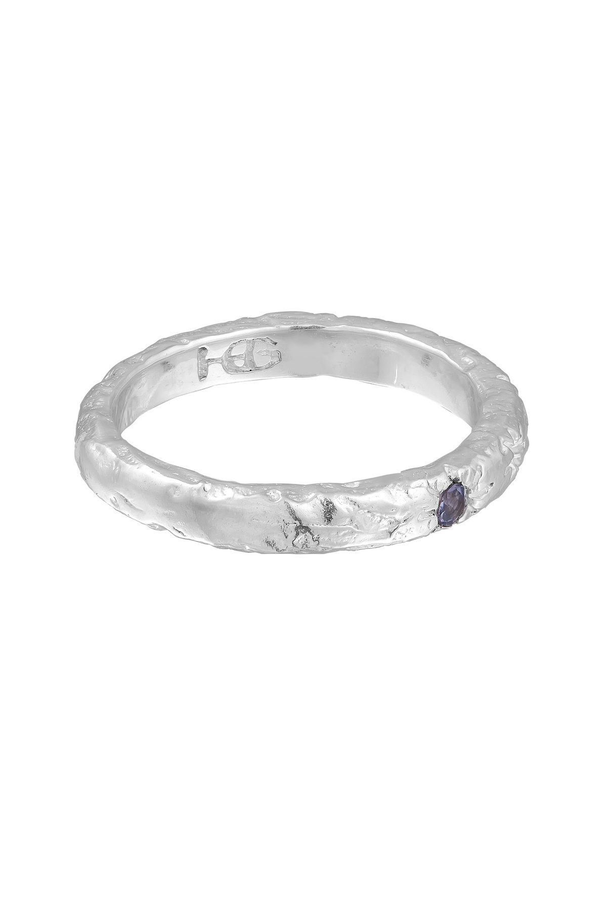 HAZE & GLORY-Starlover 925 Silber Tansanit Ring - Bandring Stern 4