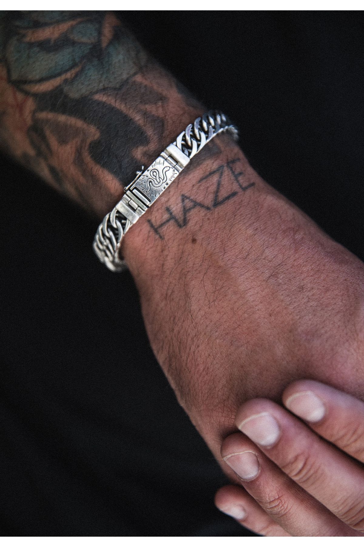 HAZE & GLORY-Armband HG HAZE & GLORY - Armband Herren in 925 Sterling Silber, Schmuck Herren, Silberarmband o 5