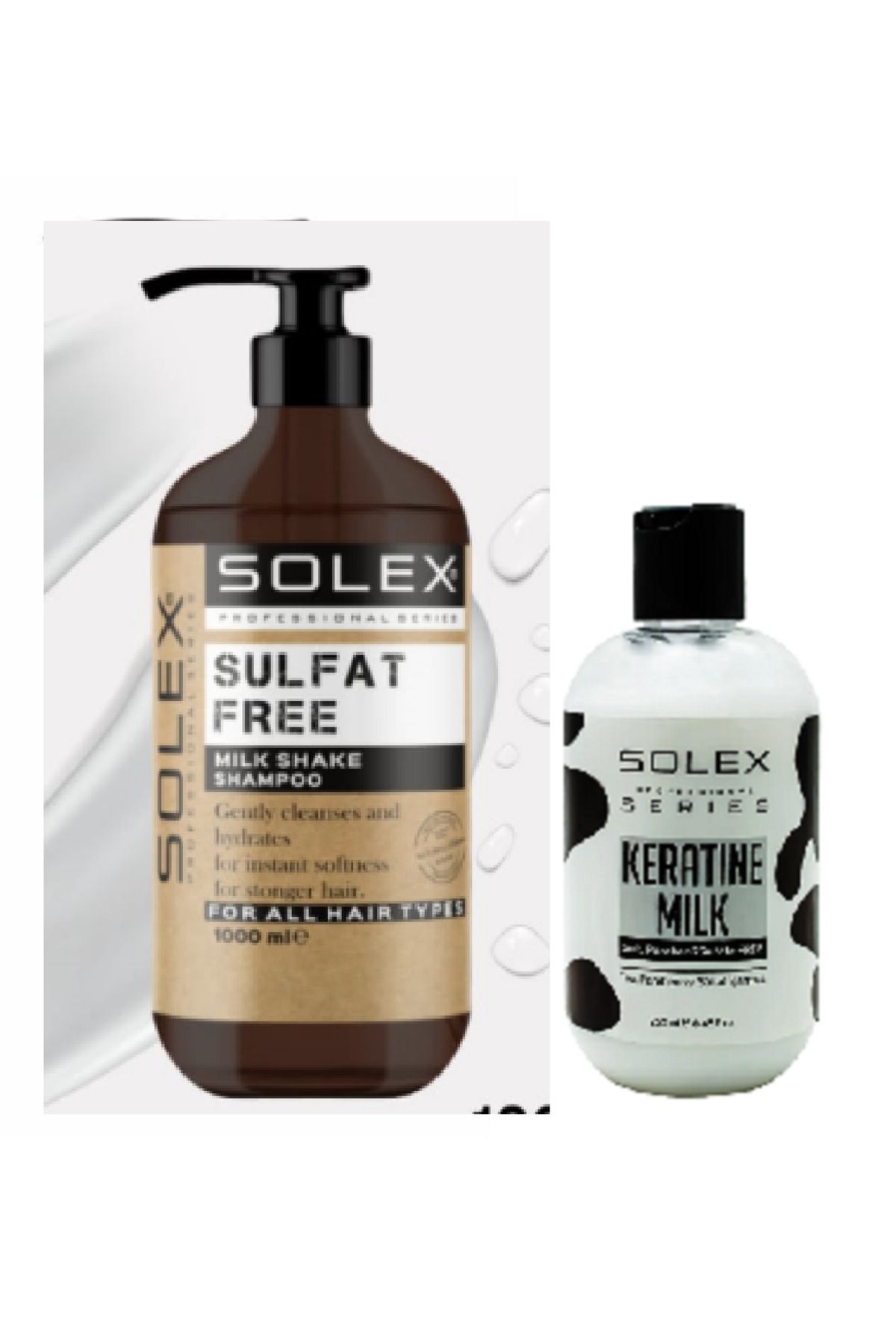 Solex Sülfatsız Professıonal Serıes Milk Shake-Keçi Sütlü Şampuan 1.000 ml+ Besleyici Keratin Sütü 250ML