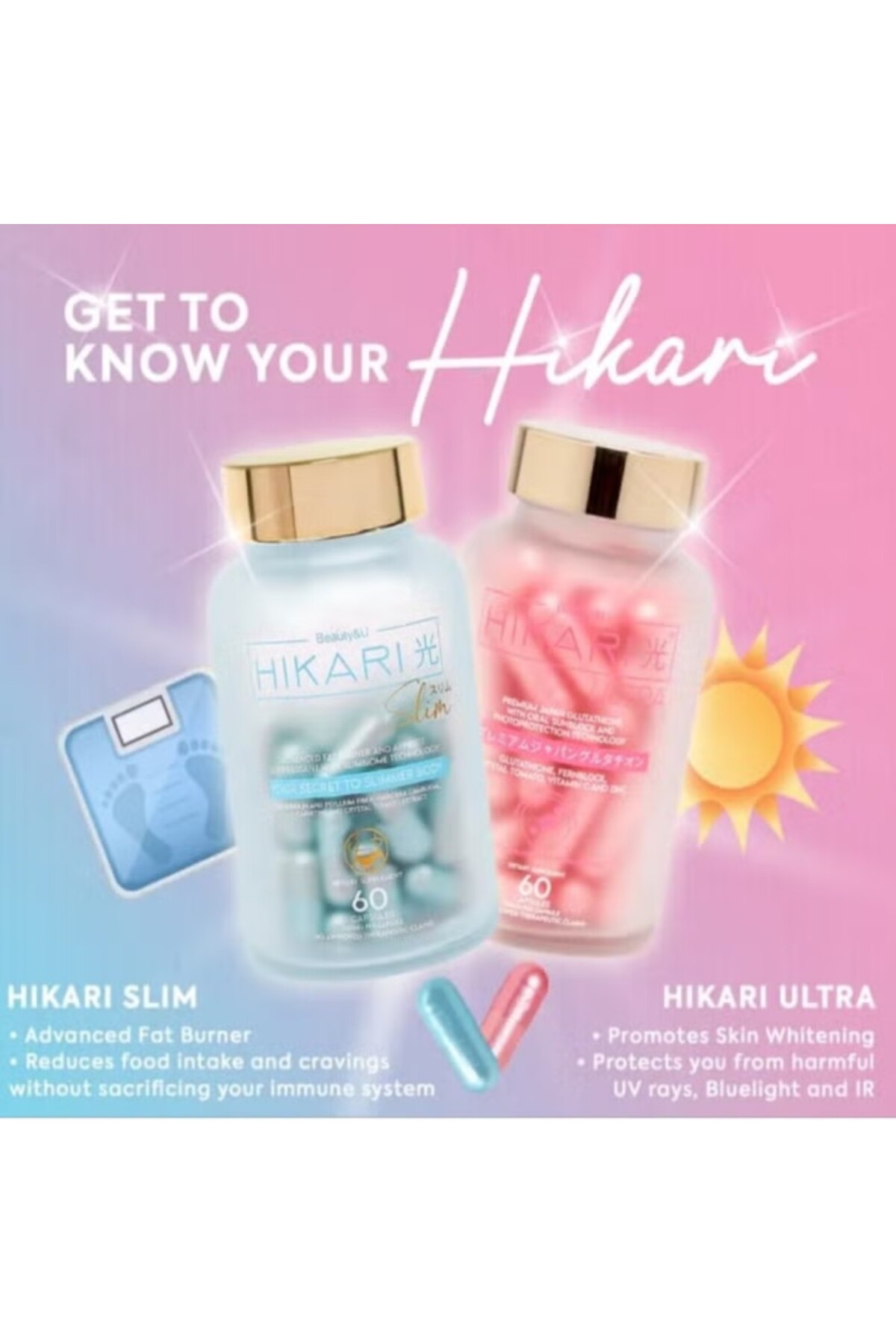 hikari ultra glutathione Beauty & U Hikari Ultra – Pinoy Hyper Kuwait main image 1