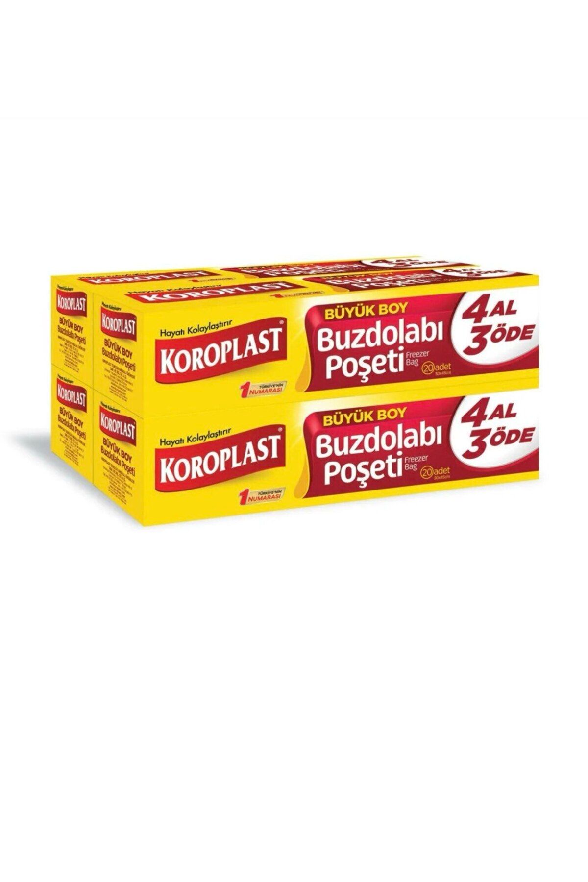 BHR TEMİZLİK KOROPLAST-Büyük Buzdolabı Poşeti 4 Al 3 Öde 80'li