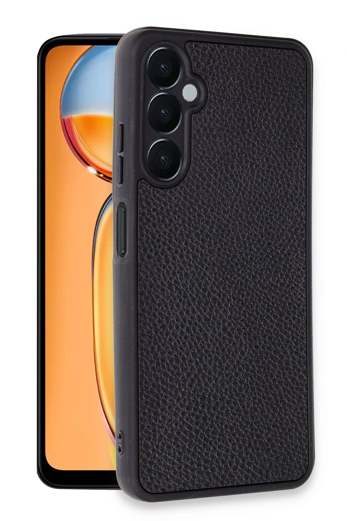 NewFace Samsung Galaxy A56 Kılıf Aras Deri Kapak - Siyah YKTSN
