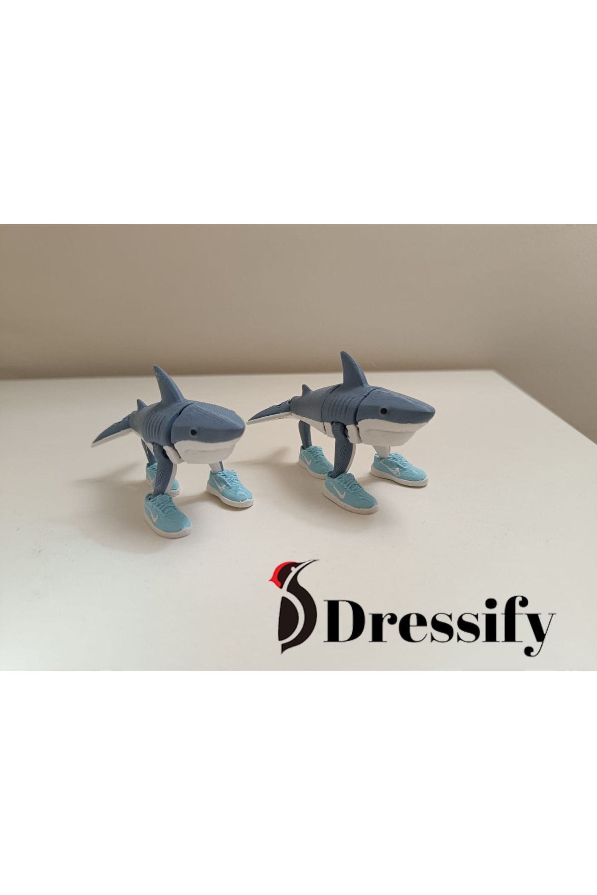 DRESSIFY MODERN Tralalero Tralala Tung Tung Sahur Figürlü Oyuncak 2 adet Anahtarlık - Brainrot Anahtarlık - 8 Cm