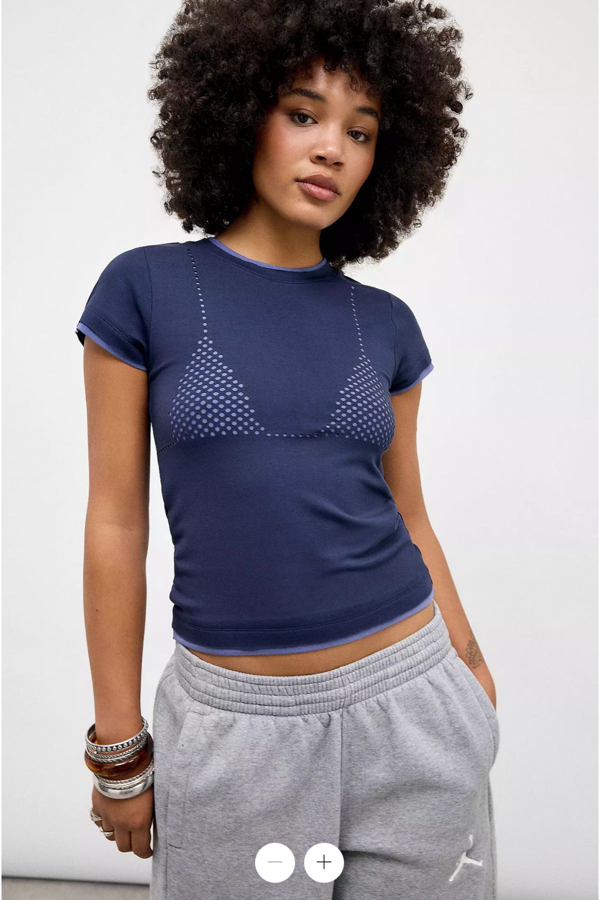 VibeGaia JL Lacivert Bikini Tshirt
