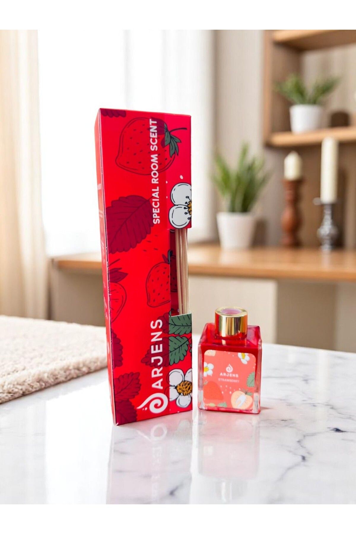 Morey Arjens Bambu Çubuklu Oda Kokusu - STRAWBERRY