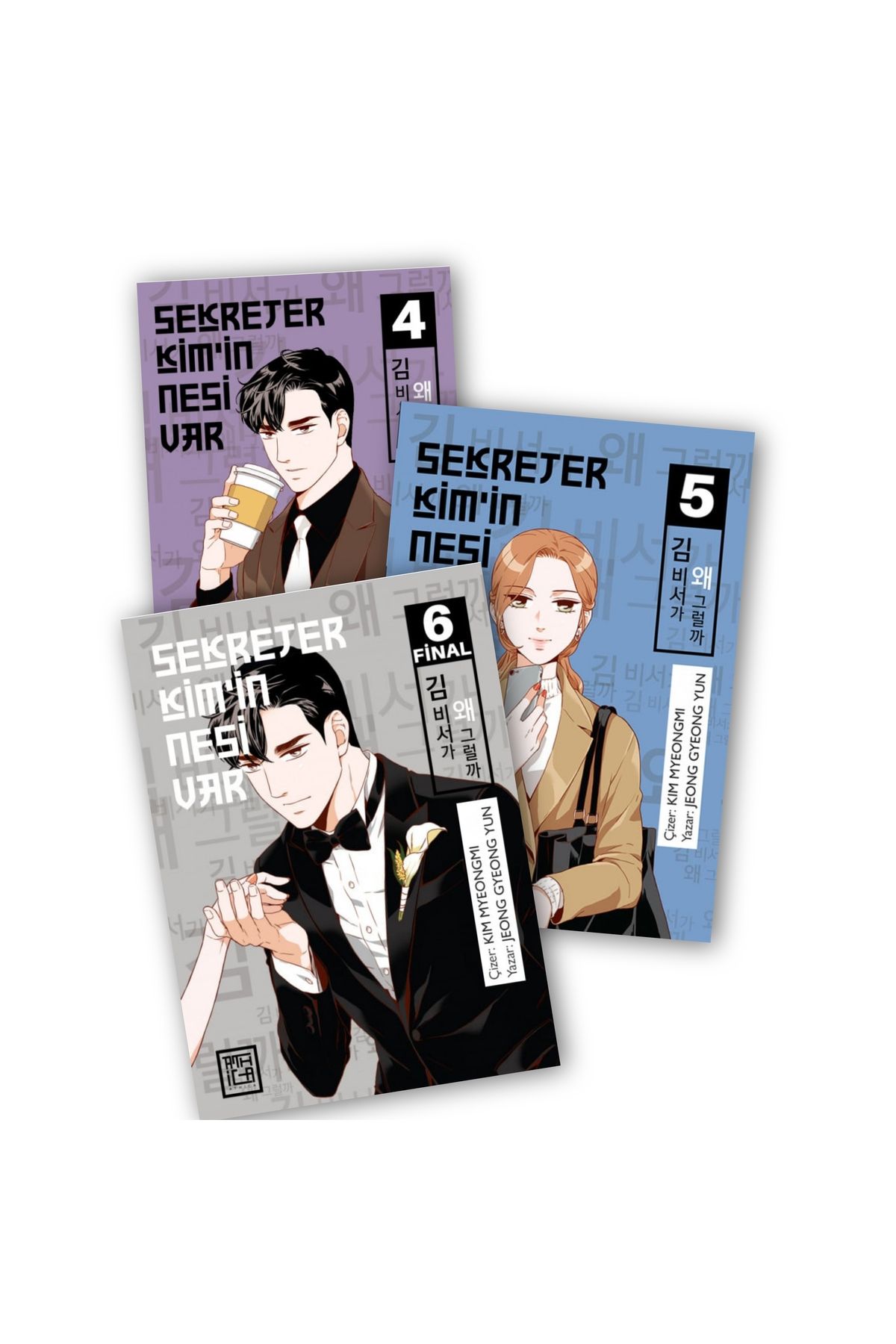 Destek Yayınları Sekreter Kim'in Nesi Var Renkli - Kuşe 4-5-6. Ciltler 3 lü Manga Seti