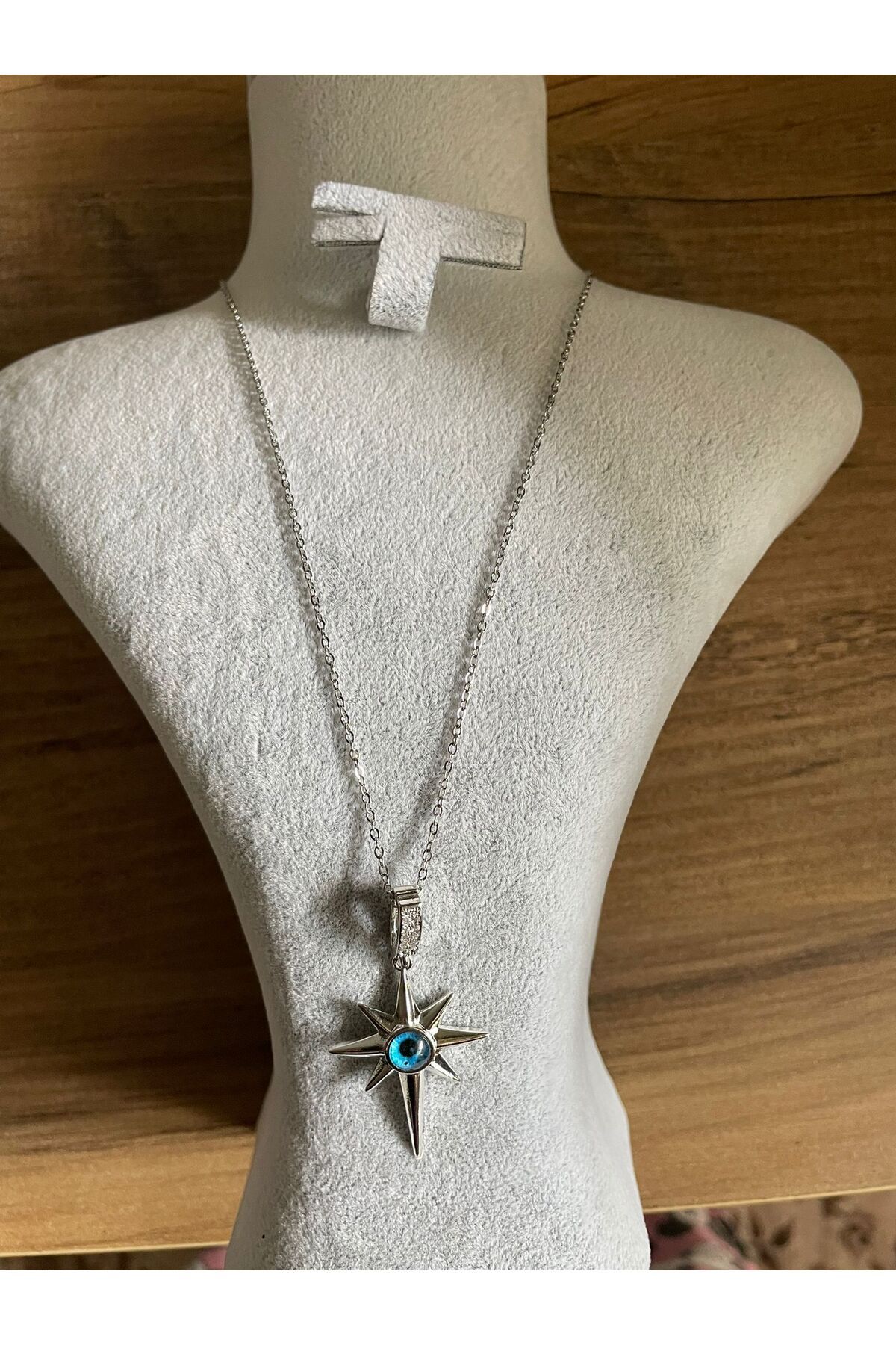 stainles steel Kadın Opal Kutup Yıldızı Gümüş Kolye