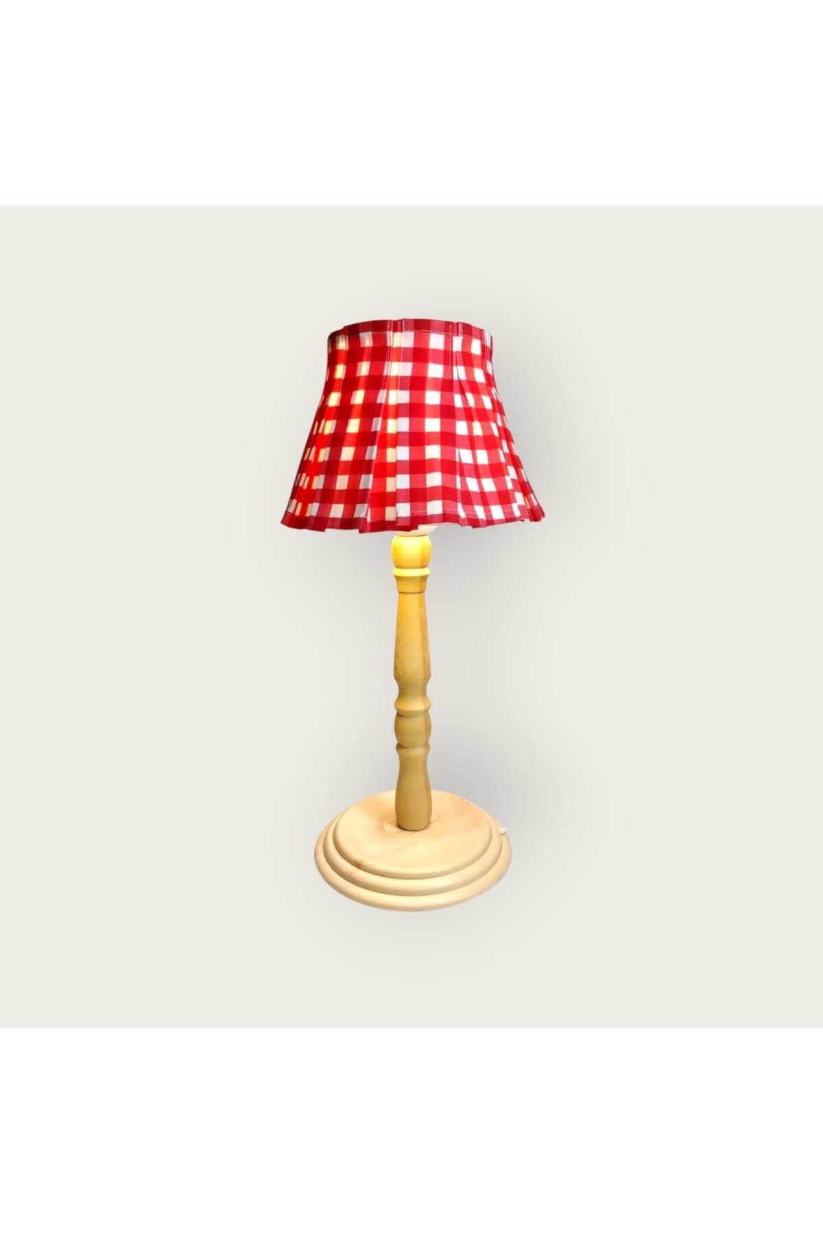 PERİ COLLECTİON Wintage Wood Ahşap Abajur-Naturel