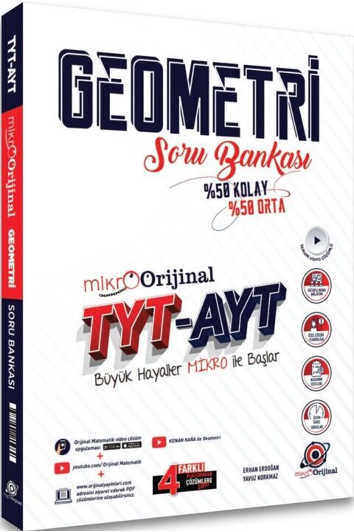 Orijinal Yayınları Orijinal Yayınları TYT AYT Geometri Mikro Soru Bankası