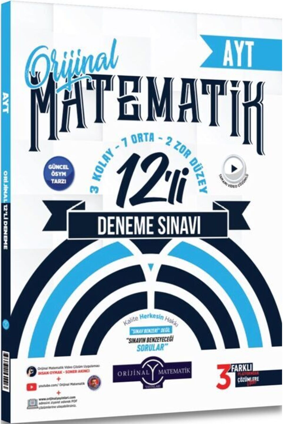 Orijinal Yayınları Orijinal Yayınları AYT Matematik 12 li Deneme Sınavı
