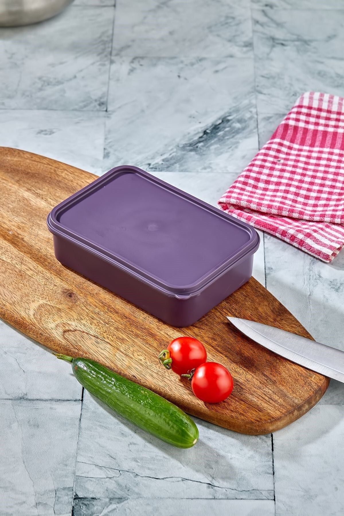 Carat Home 1000 Ml Mikrodalga Fırına Girebilir Saklama Kabı Kapaklı Organizer 1 Litre