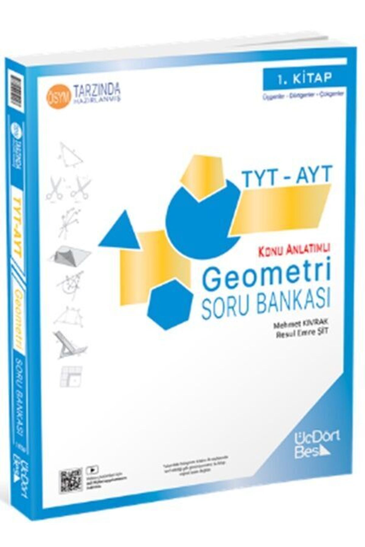Üç Dört Beş Yayıncılık ÜçDörtBeş Yayınları TYT AYT Geometri Soru Bankası 1. Kitap