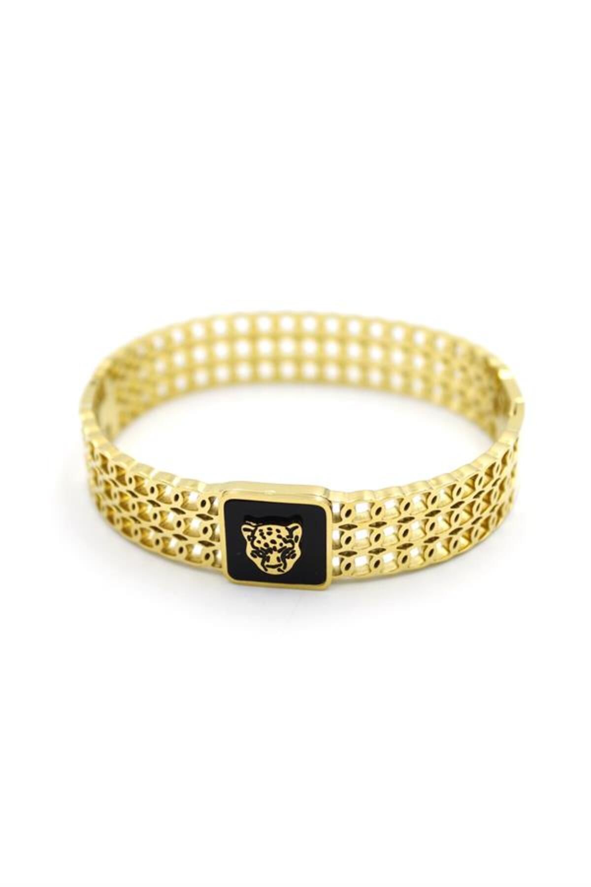 MR RZN STORE Leopar Bilezik - Altın