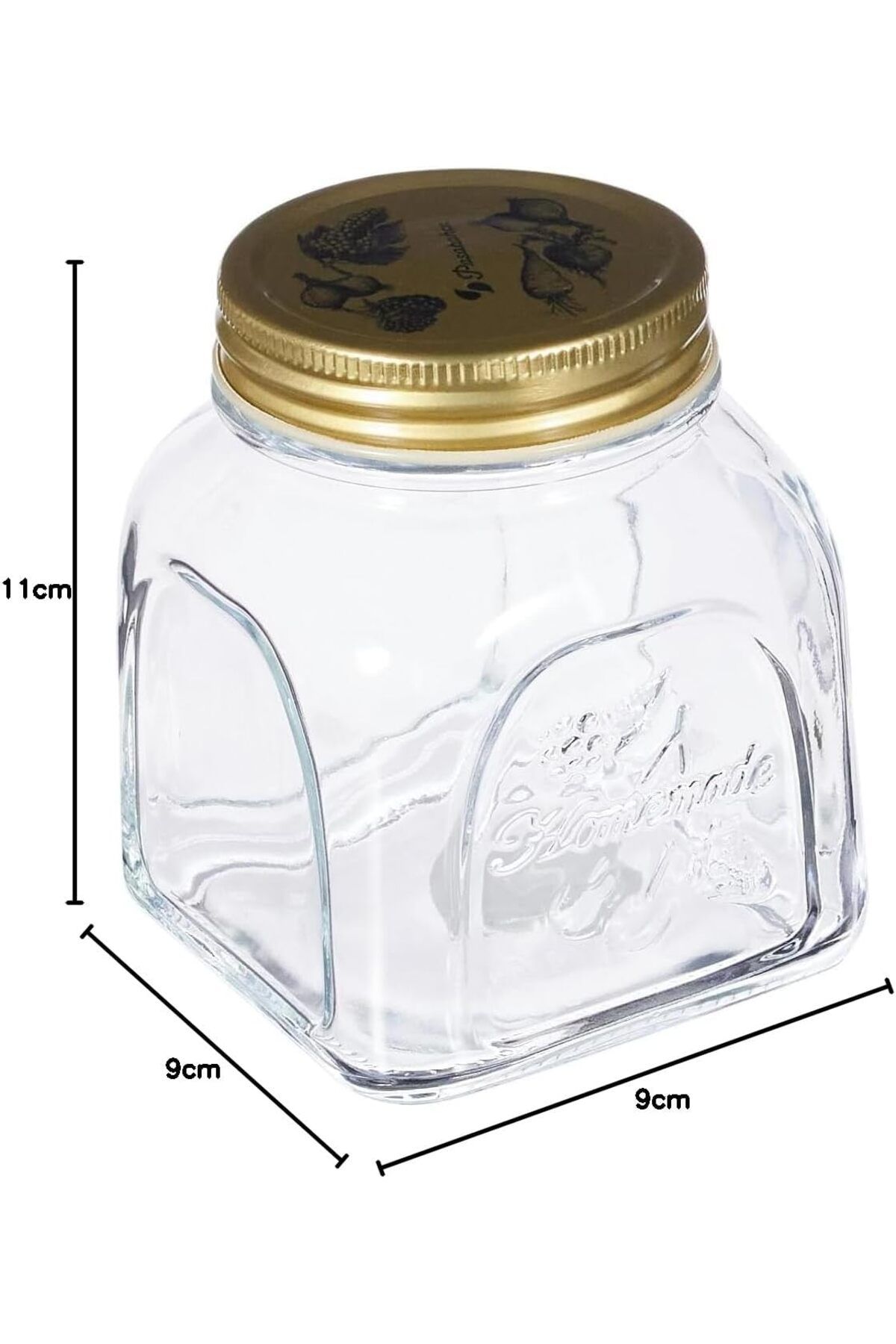 Paşabahçe-Pasabahce 80384 Homemade Glass Jar with Metal Lid 500 Cc - 3 Pieces 4