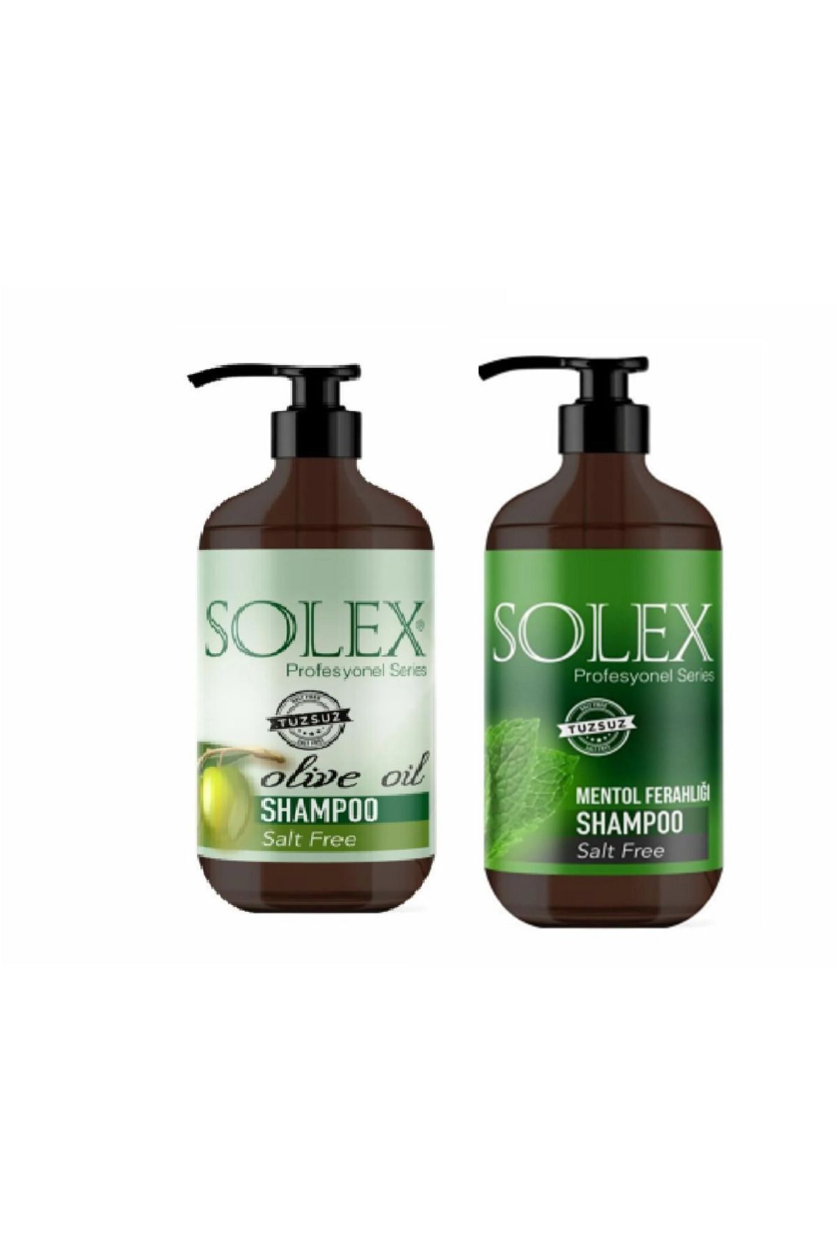 Solex Tuzsuz Professıonal Serıes Mentol Keratin+ Tuzsuz Zeytin Yağlı Şampuan 1.000 ml+1000 ML