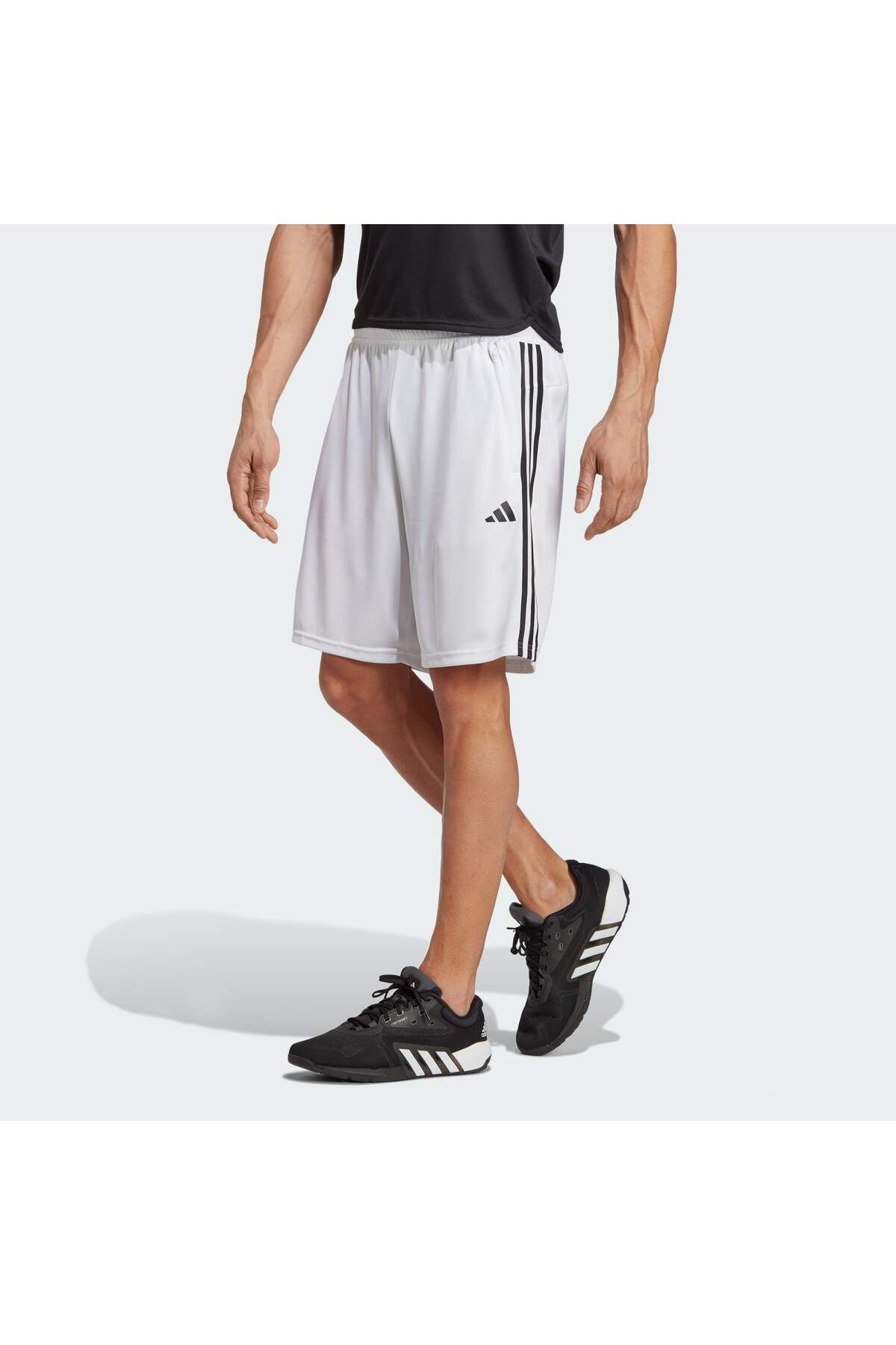 adidas-Train Essentials Piqué 3-Stripes Training Shorts 1