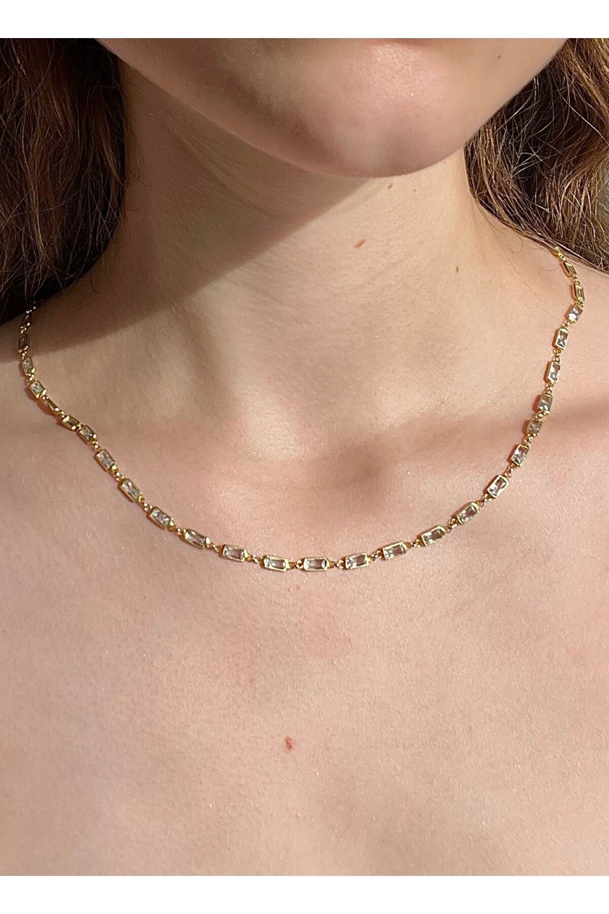 minimojewels Solis Kare Baget Kolye | 925 Ayar Gümüş
