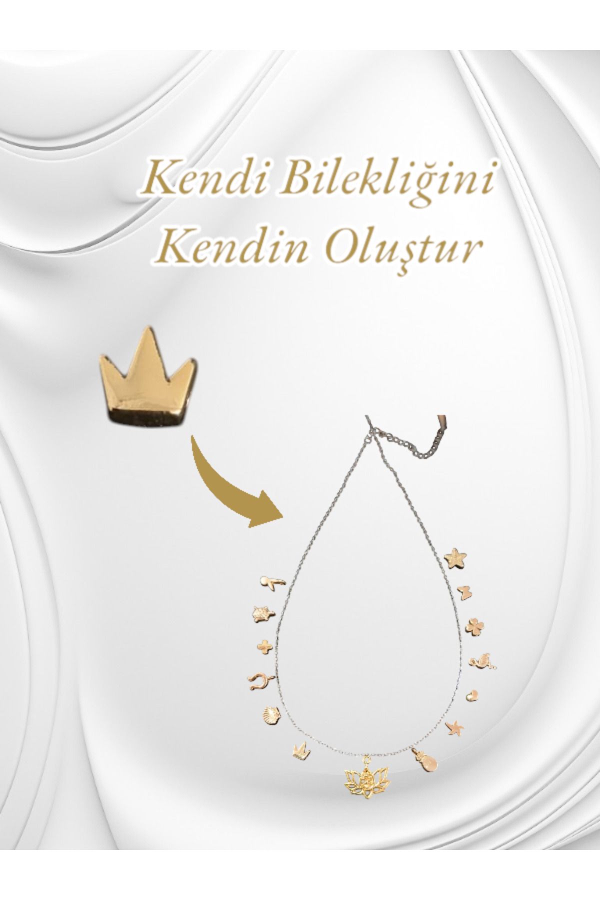 Accessories Kendi Bilekliğini Kendin Oluştur - Kral Tacı Boncuk