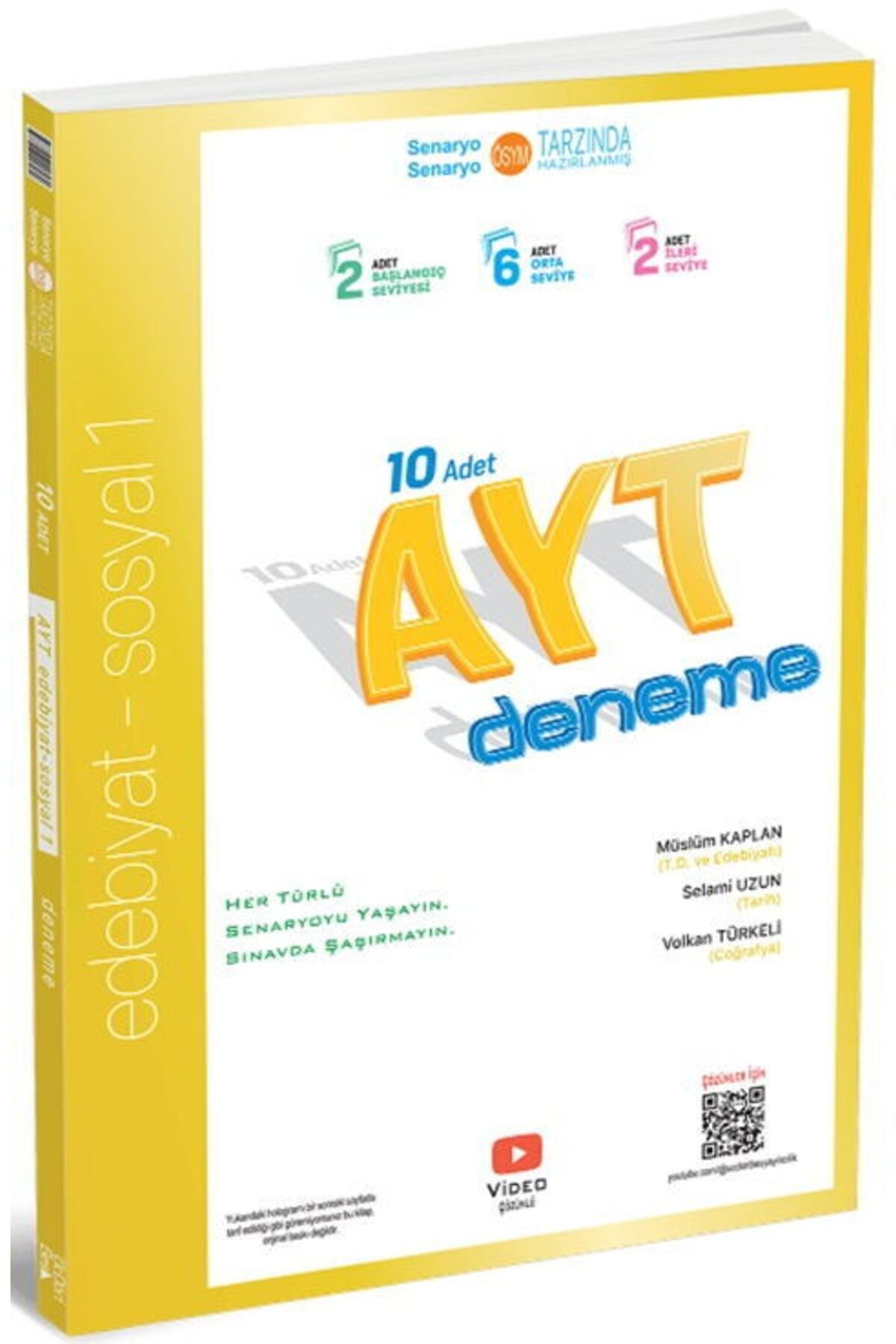 Üç Dört Beş Yayıncılık ÜçDörtBeş Yayınları AYT Edebiyat Sosyal 1 10 lu Deneme
