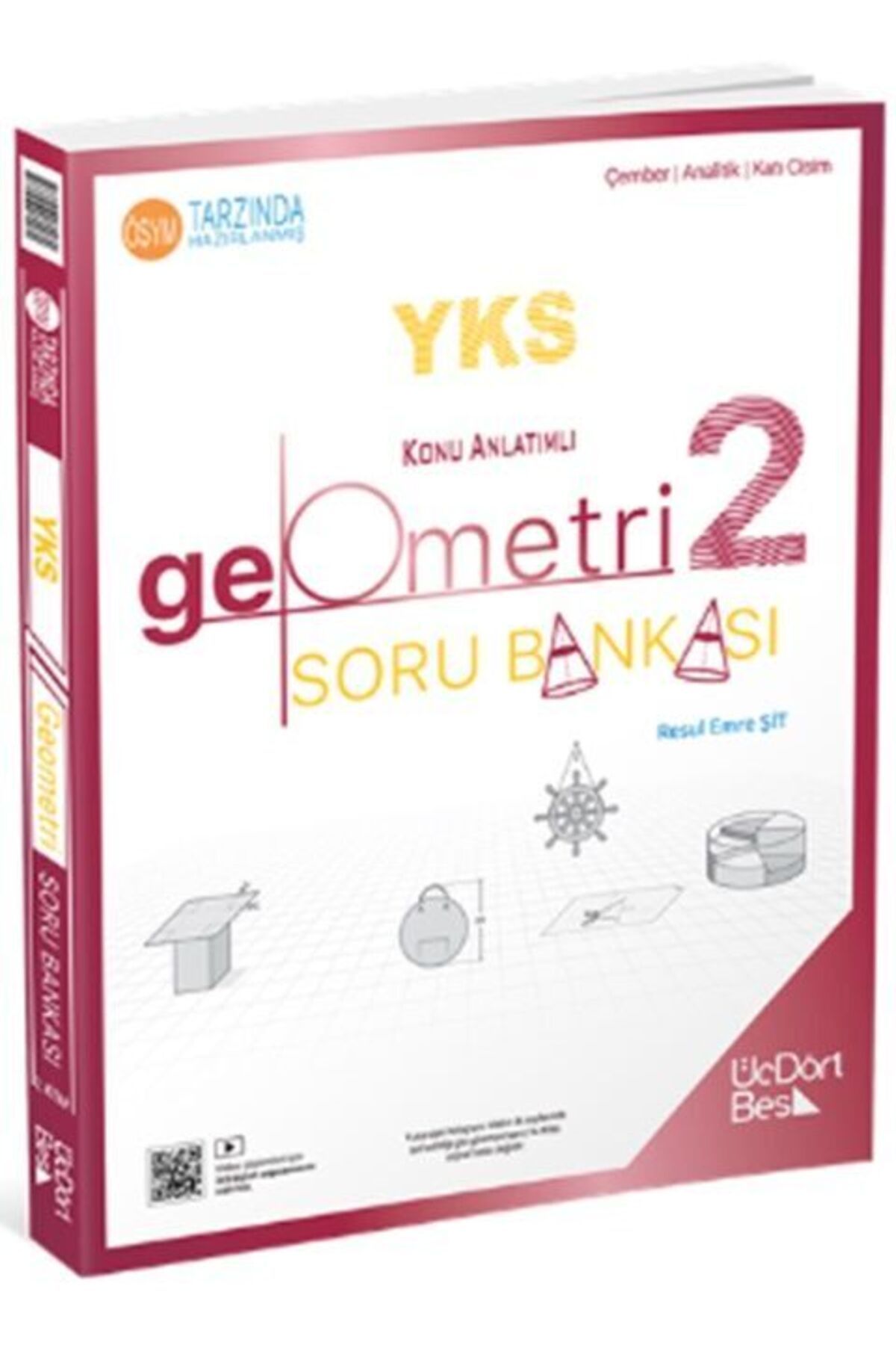 Üç Dört Beş Yayıncılık ÜçDörtBeş Yayınları TYT AYT Geometri Soru Bankası 2. Kitap