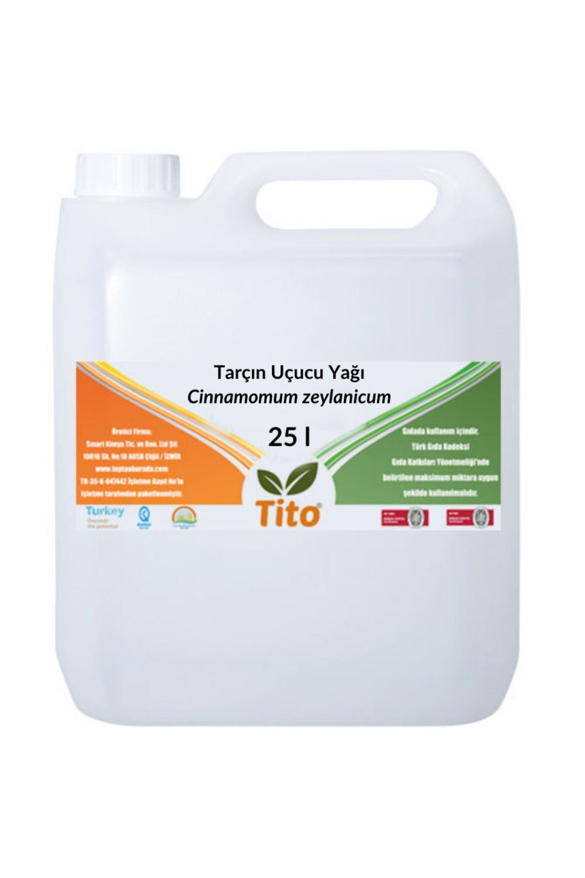 tito Tarçın Uçucu Yağı Cinnamomum zeylanicum 25 litre