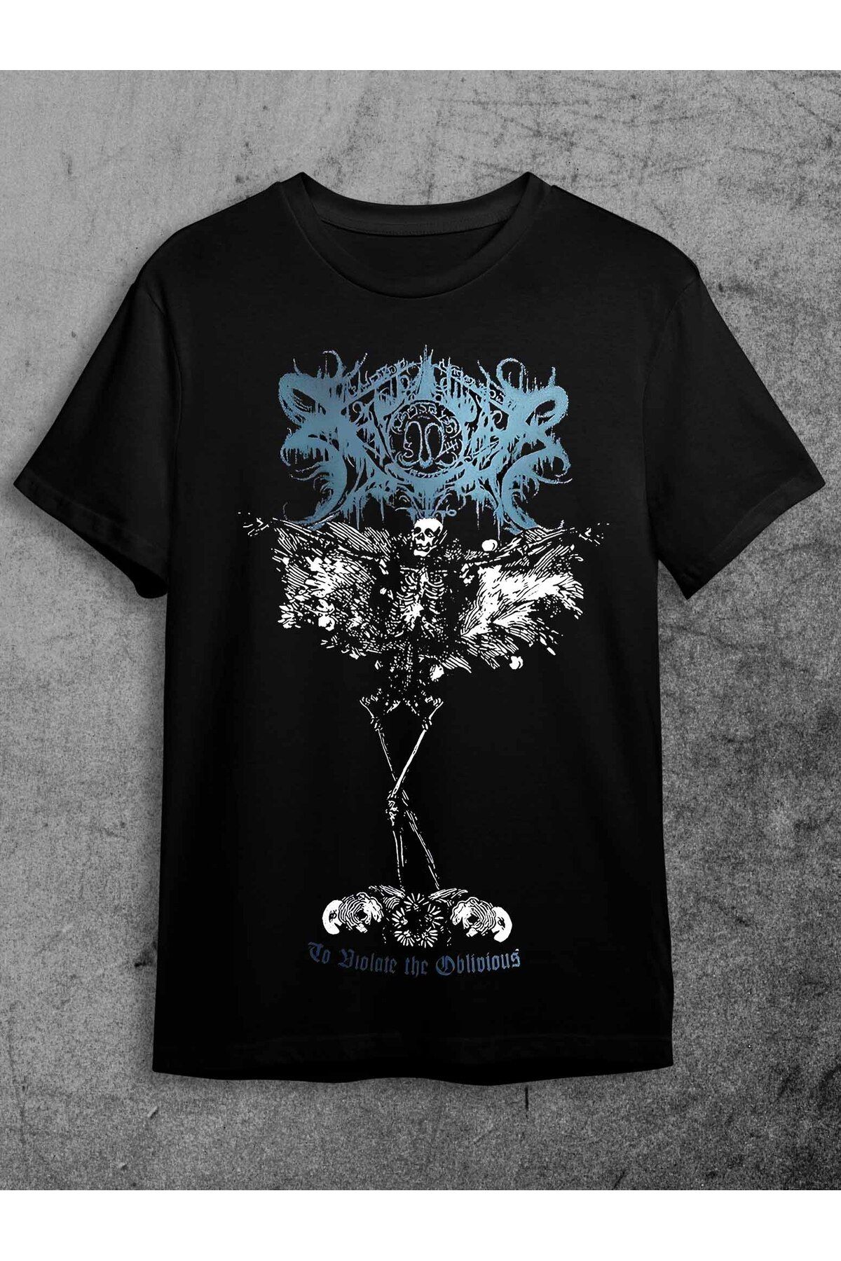 vampcat art Xasthur To Violate the Oblivious Ön ve Arka Baskılı Unisex T-shirt