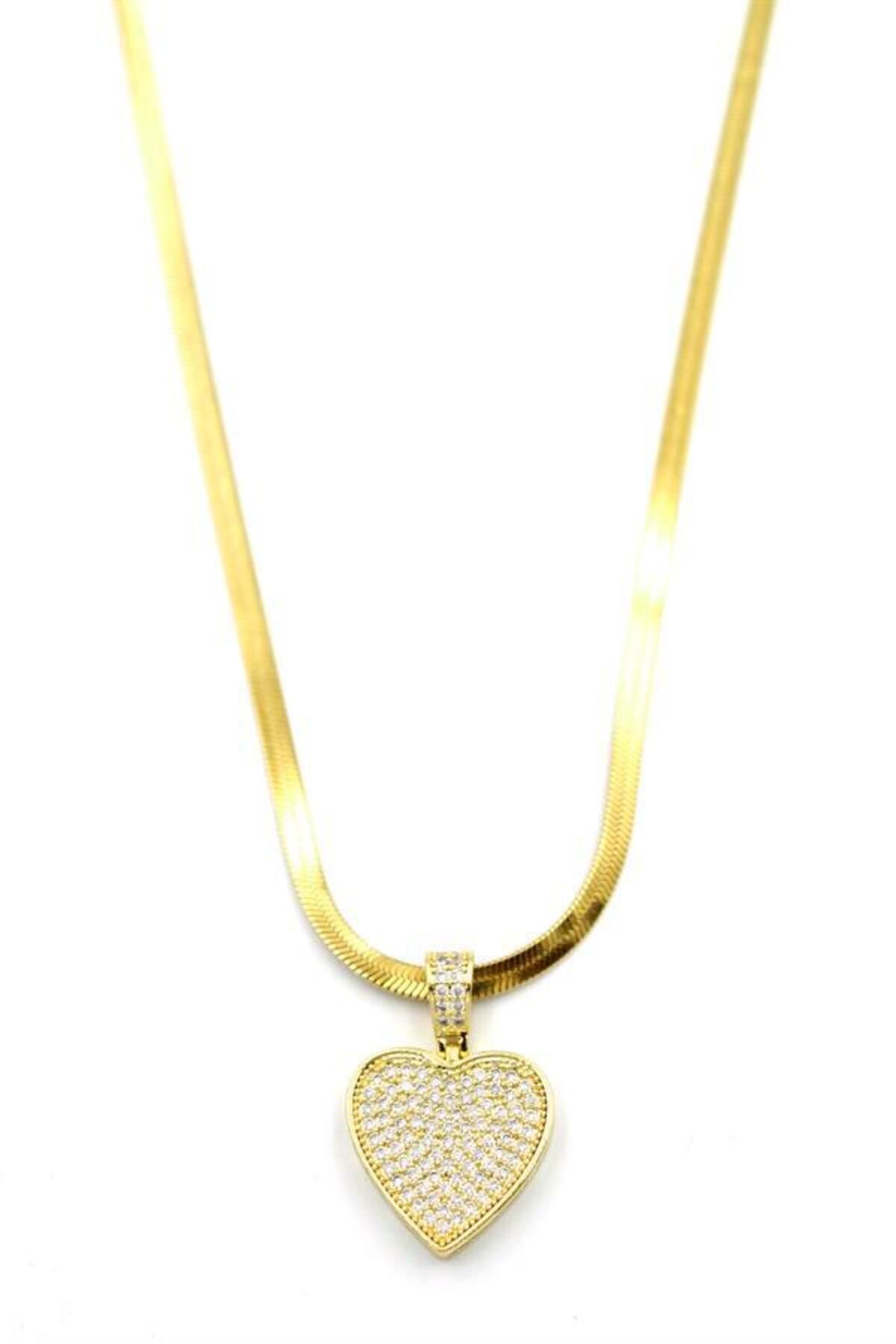 MR RZN STORE Kalp Kolye - 14K Altın