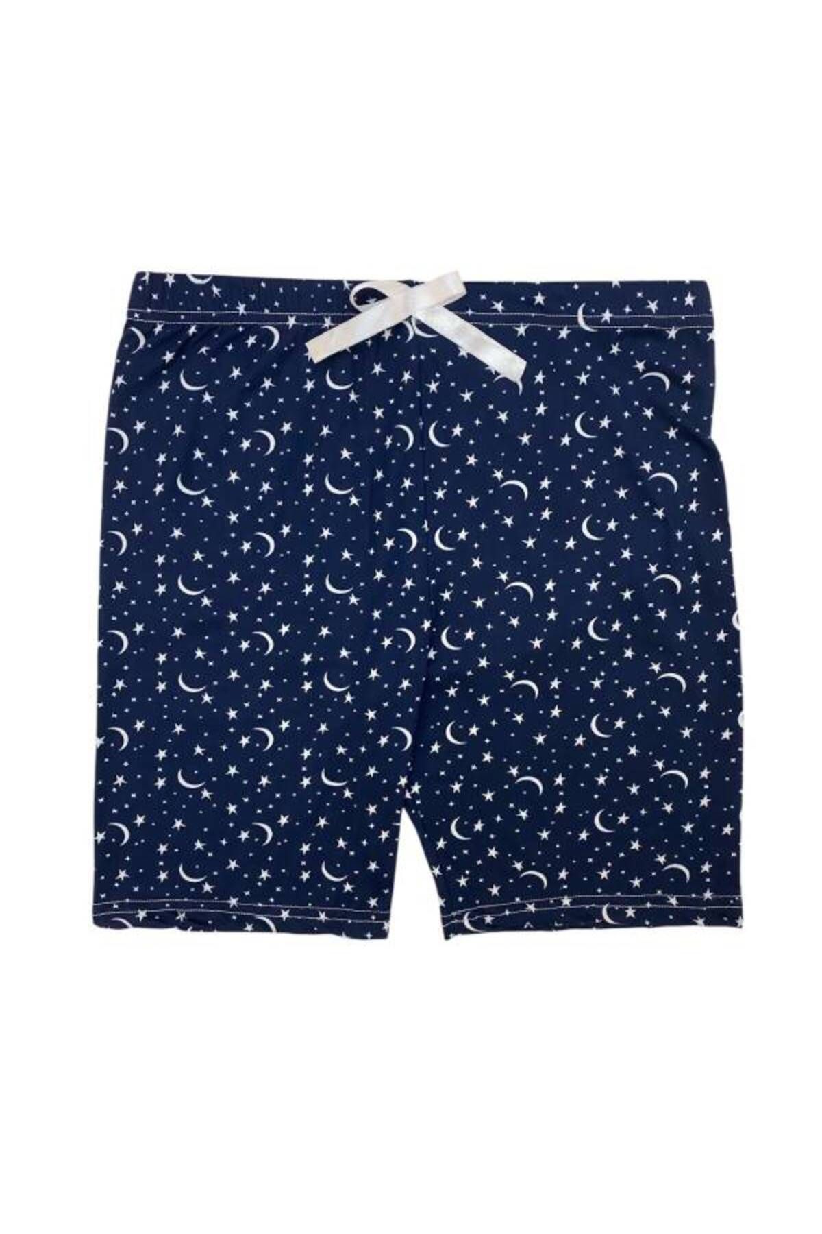 Ladytime Esnek Lastikli %100 Pamuk Kadın Şort Pijama Altı - Srt1