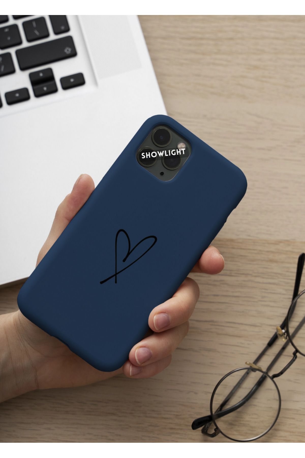 SHOWLIGHT İphone 16 Pro Max Uyumlu Kalp Seri Basic Premium Telefon Kılıfı