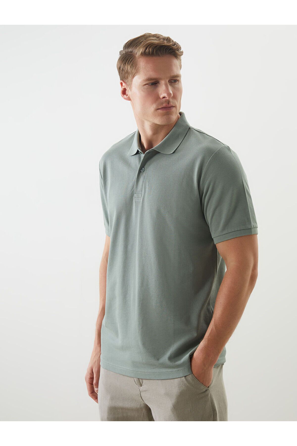 LC Waikiki Polo Yaka Kısa Kollu Pike Erkek Tişört