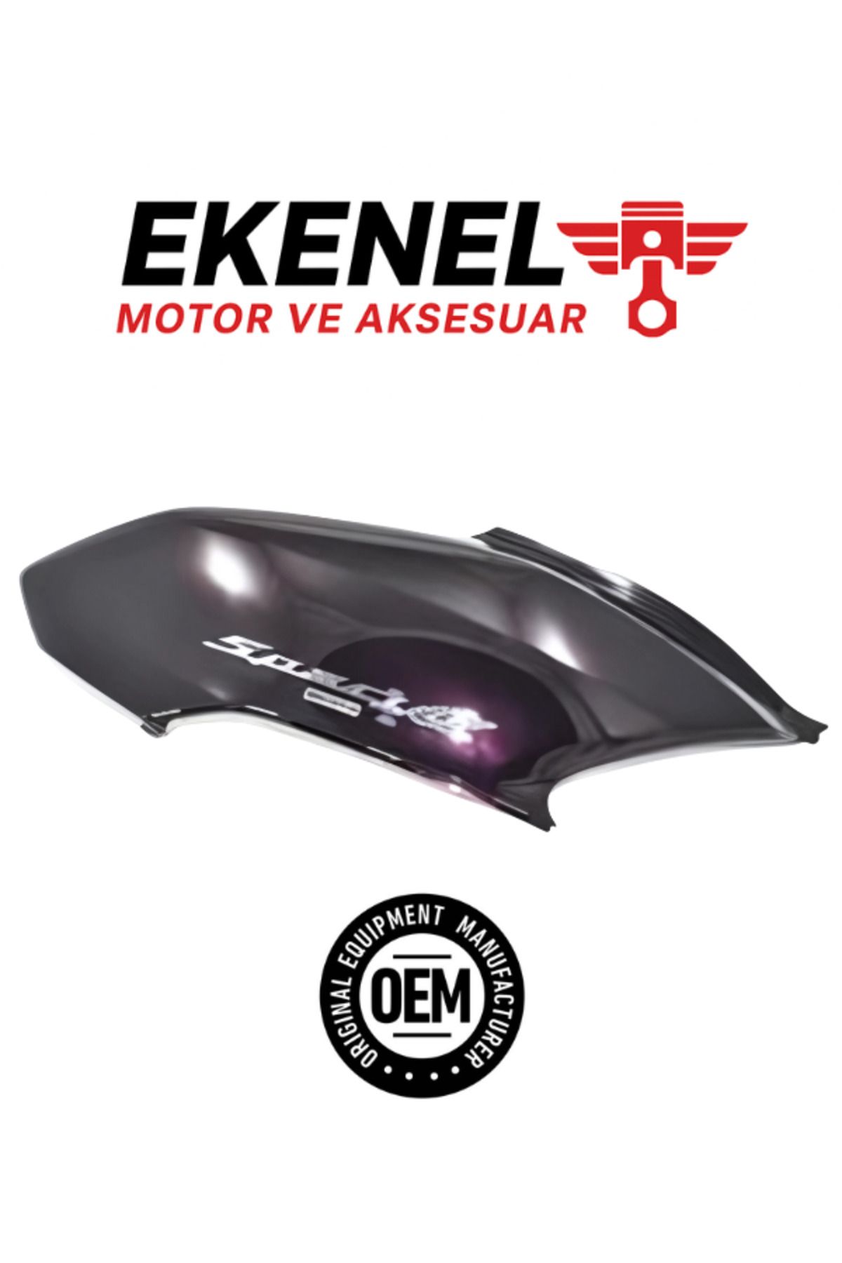 OEM Honda Alpha 110 Sele Altı Sağ Kapak Etiketli Mor | OEM Yedek Parça