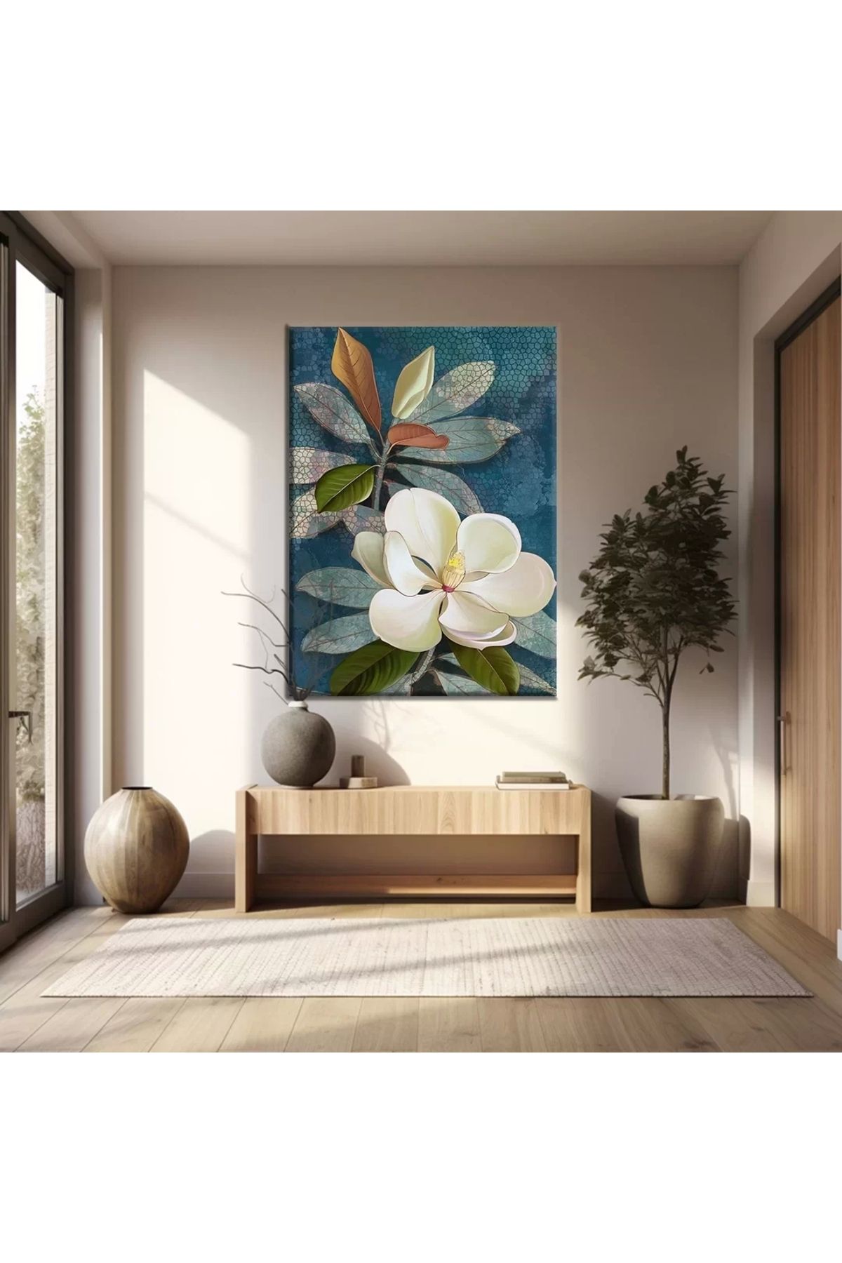 VOGLOO Lotus Çiçeği Kanvas Tablo