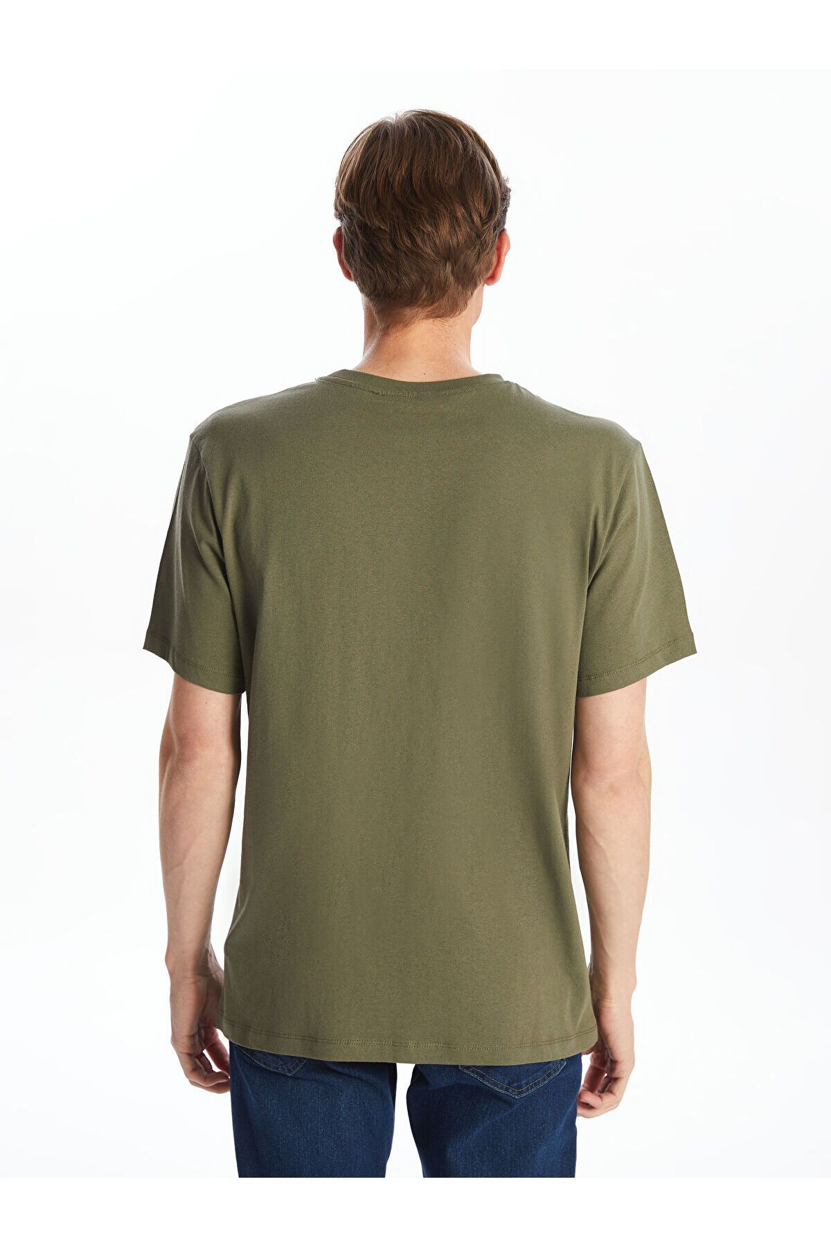 LC Waikiki-Crew Neck Combed Cotton Men's T-Shirt 4