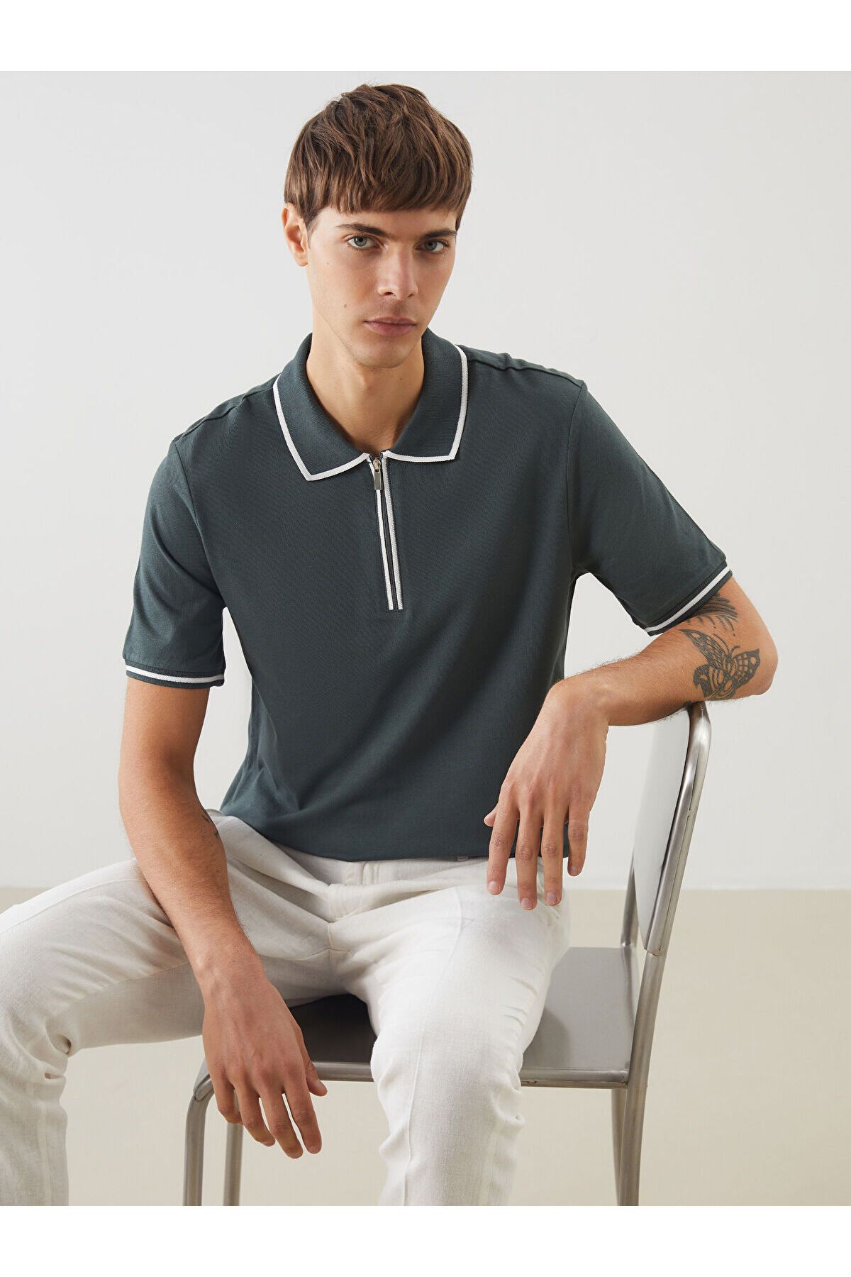 LC Waikiki Polo Yaka Kısa Kollu Pike Erkek Tişört