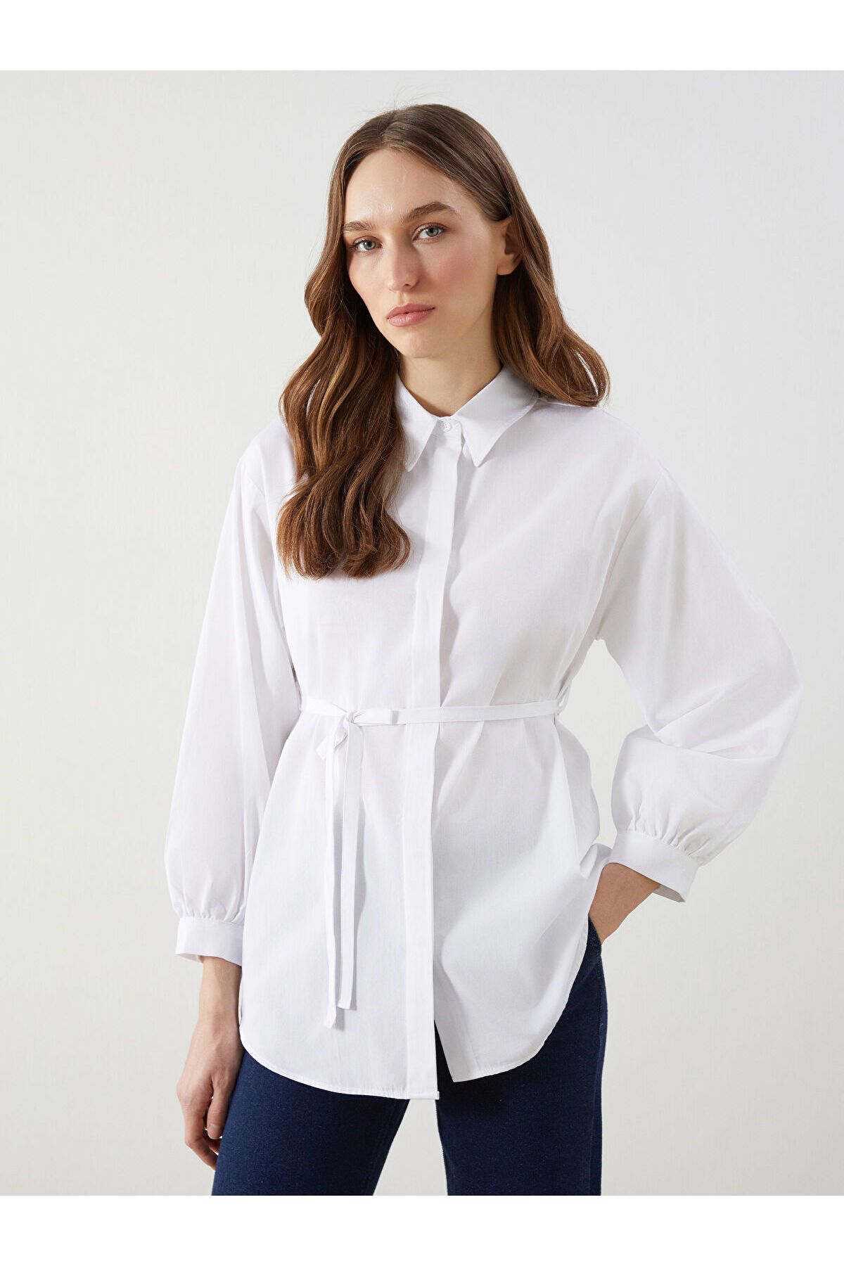 LC Waikiki Oversize Poplin Kadın Gömlek Tunik