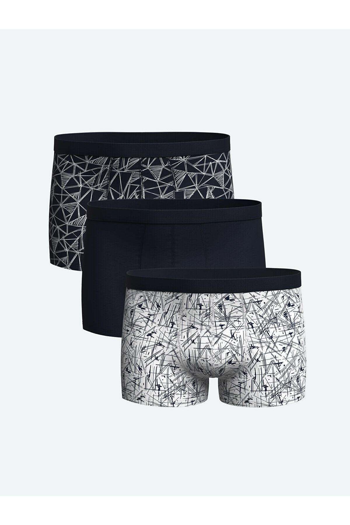 LC Waikiki Standart Kalıp Pamuklu Esnek Erkek Boxer 3'lü