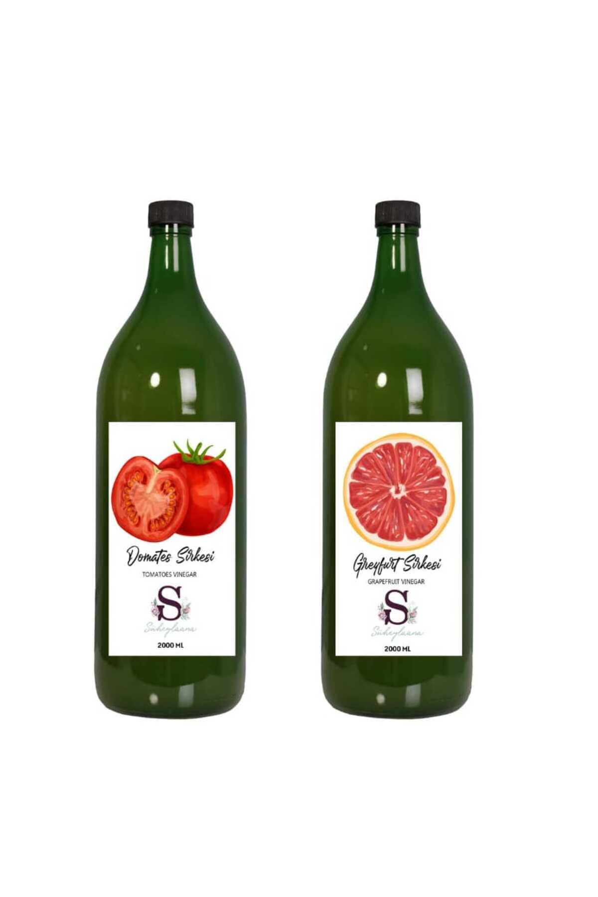 Süheylaana Doğal Domates Sirkesi 2000 Ml - Doğal Greyfurt Sirkesi 2000 Ml