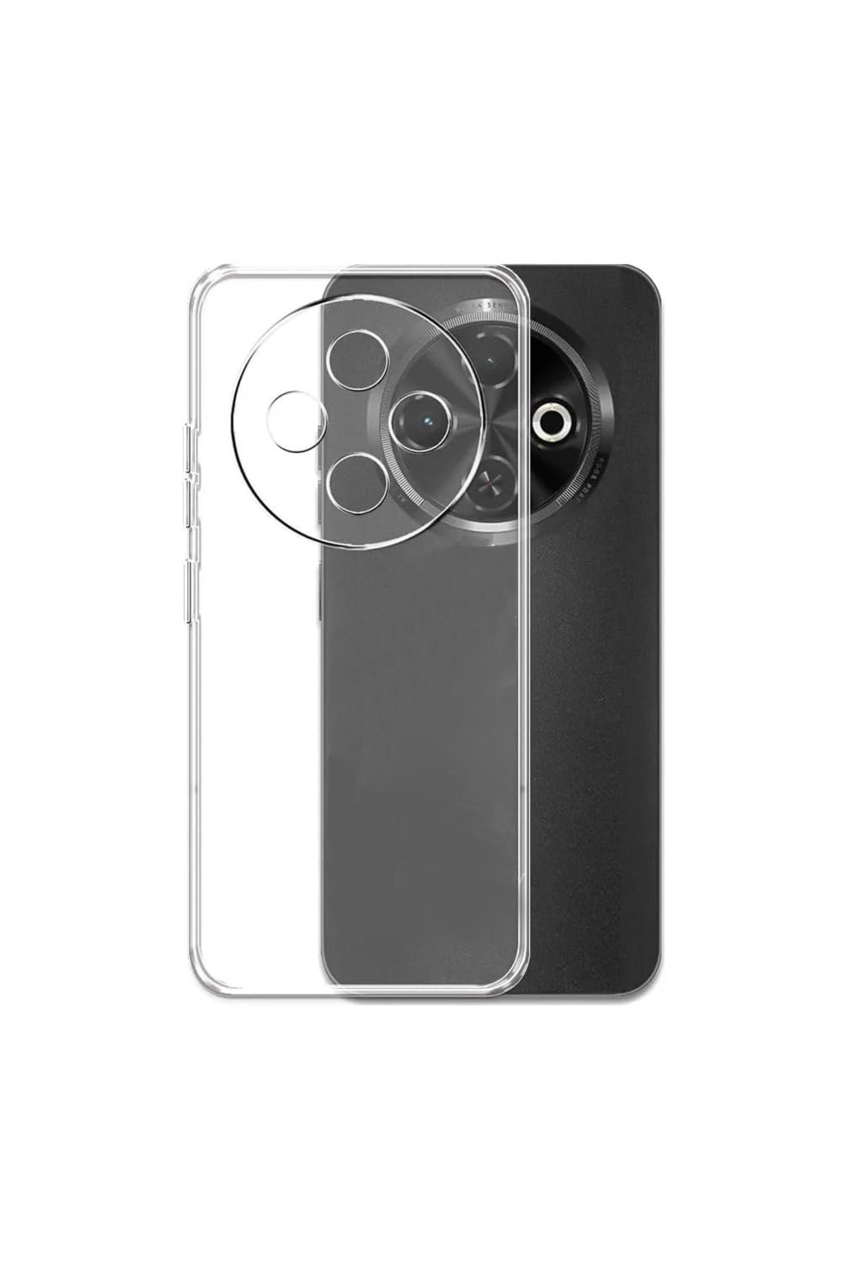 NewFace Tecno Spark 30c Kılıf Kamera Korumalı Silikon Şeffaf Arka Kapak