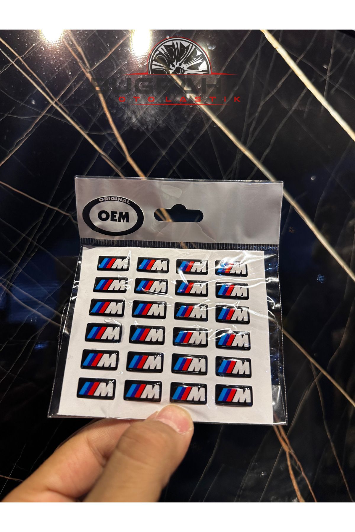 Muhtelif BMW M Logolu Sticker Arma A Kalite 24 Adet