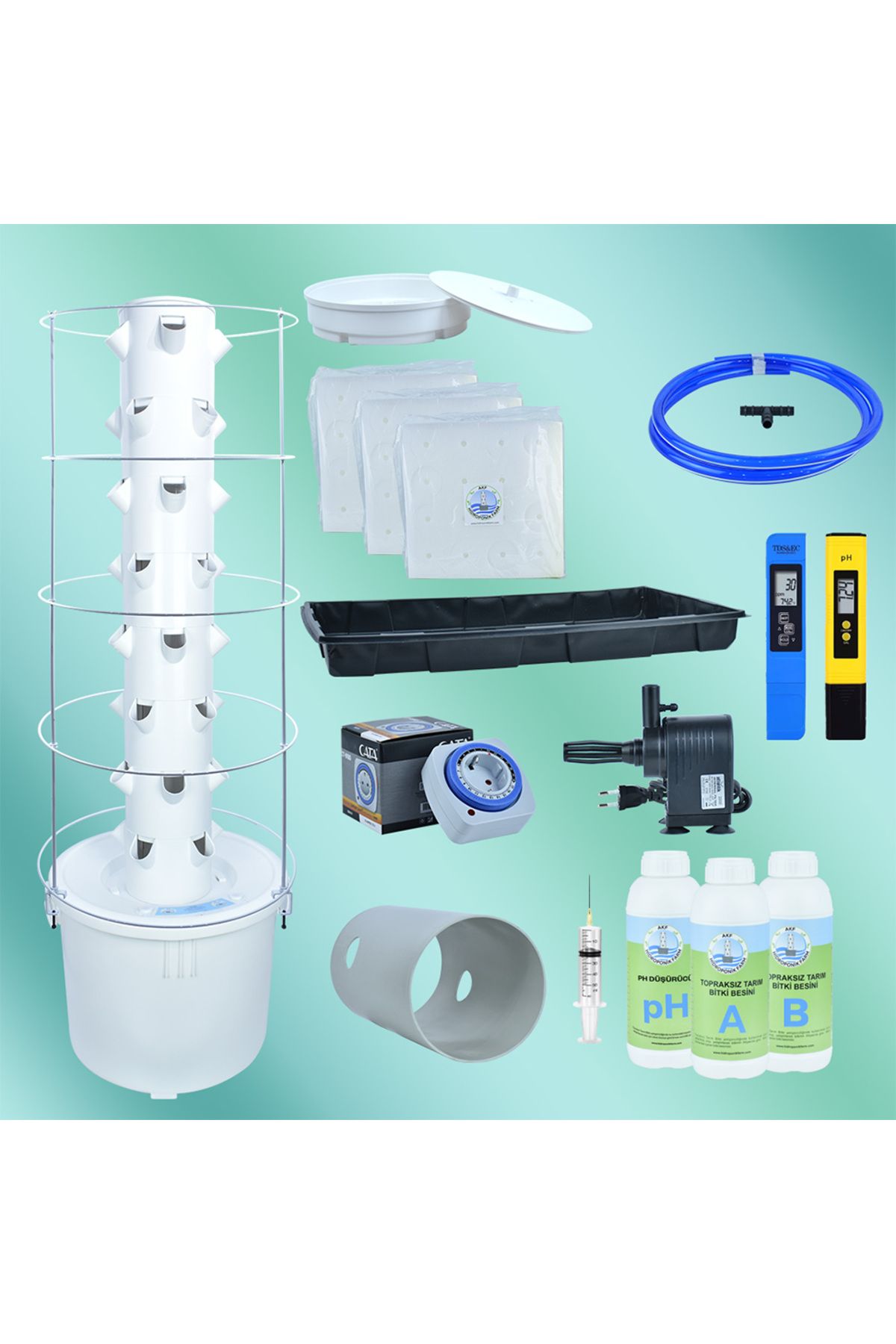 Hidroponik Farm Dikey Hidroponik Sistem Set-4