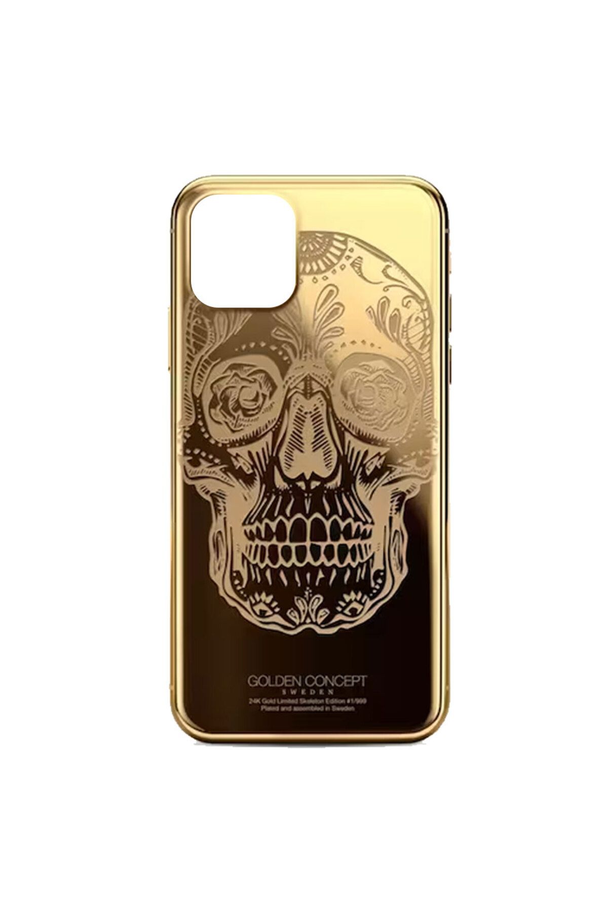 Tekamo Apple iPhone 11 Pro Max Uyumlu Kuru Kafa Gold Kılıf