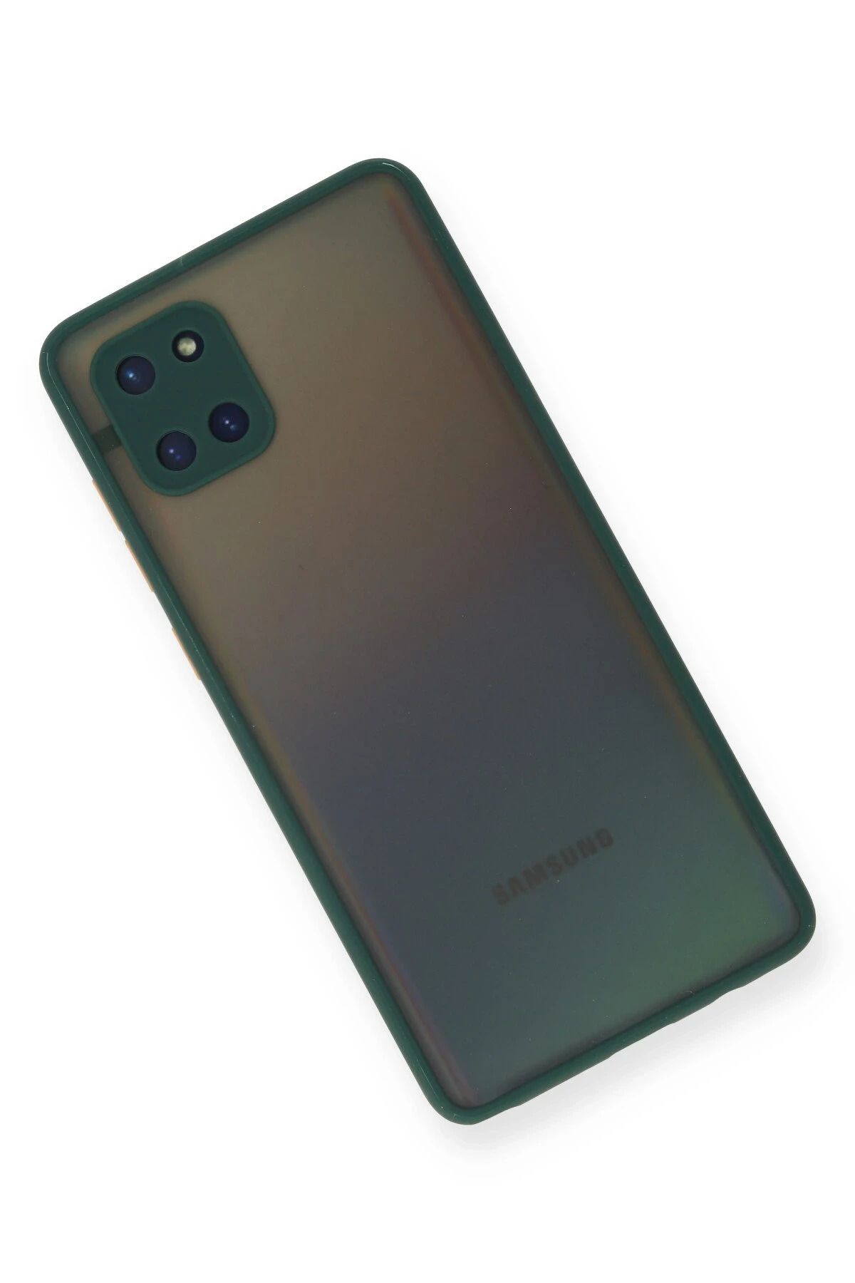 NewFace Samsung Galaxy A81 / Note 10 Lite Kılıf Montreal Silikon Kapak - Yeşil HNZRN