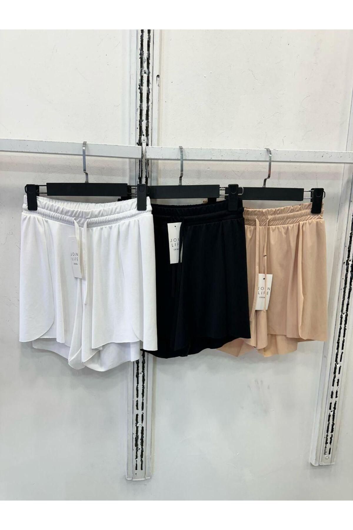 fatma keskin linna butik Kadın Siyah Yazlık Şort