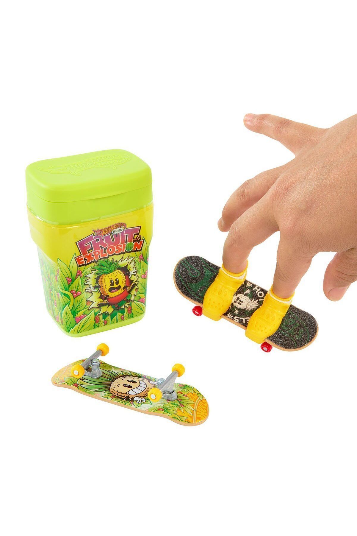 melfxxl eticaret HTP10 Hot Wheels Skate İkili Parmak Kaykay Kutusu (Aromalı Sakız Kutusu Temalı)