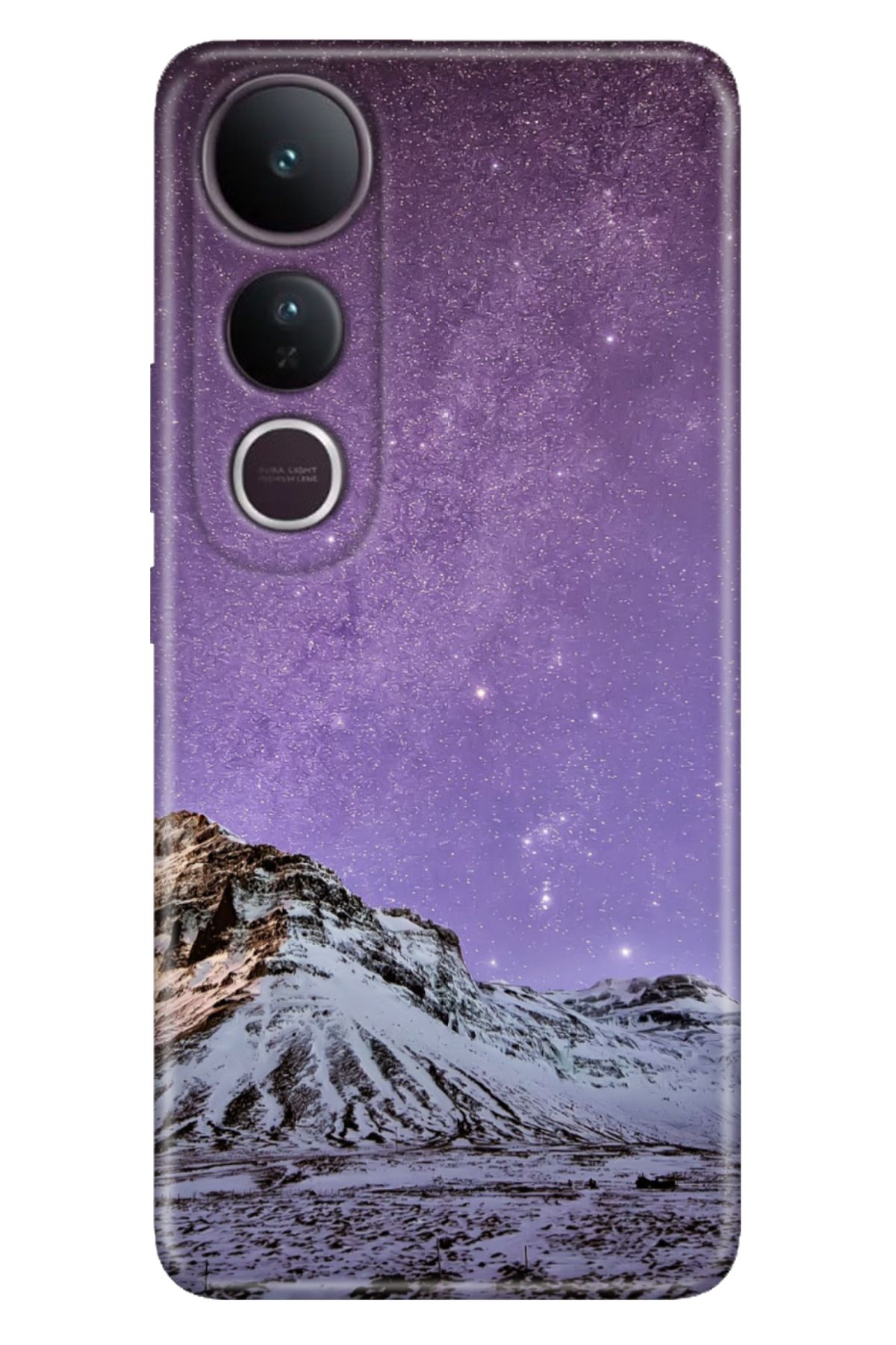 ADACASE Vivo V50 Lite 5G Kılıf Renkli Silikon Baskılı TPU Parlak Manzara
