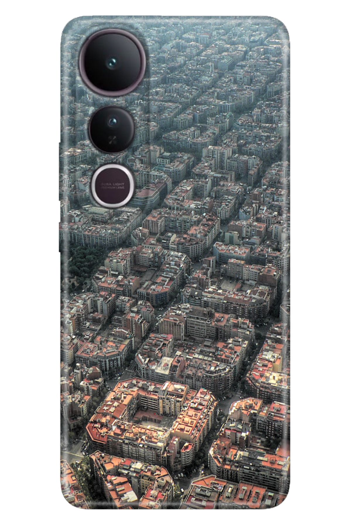 ADACASE Vivo V50 Lite 5G Kılıf Renkli Silikon Baskılı TPU Barcelona
